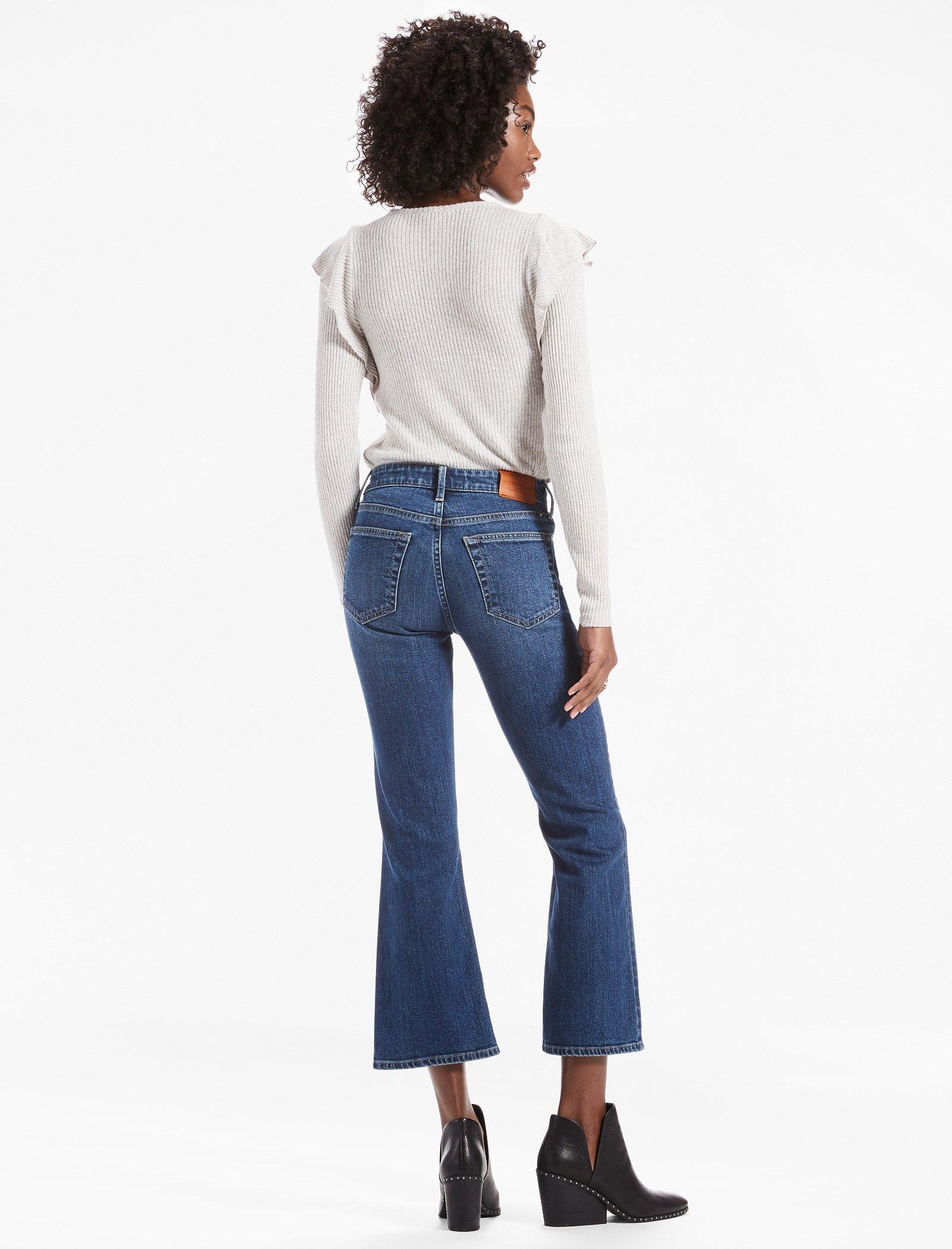 BRIDGETTE CROP FLARE JEAN WITH EXPOSED BUTTON FLY | Lucky Brand