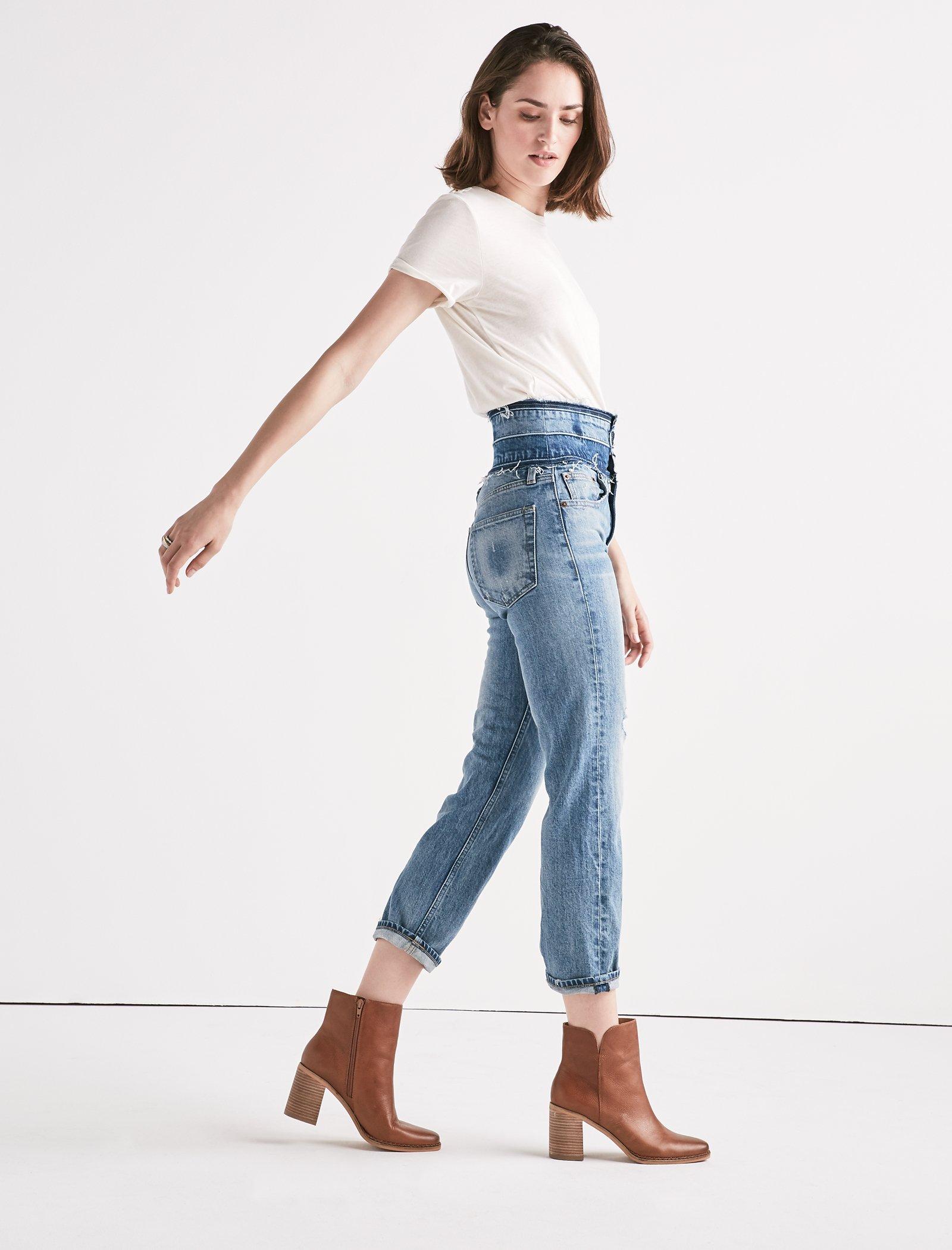 Remade High Rise Lucky Pins Stacked Waist Jean | Lucky Brand