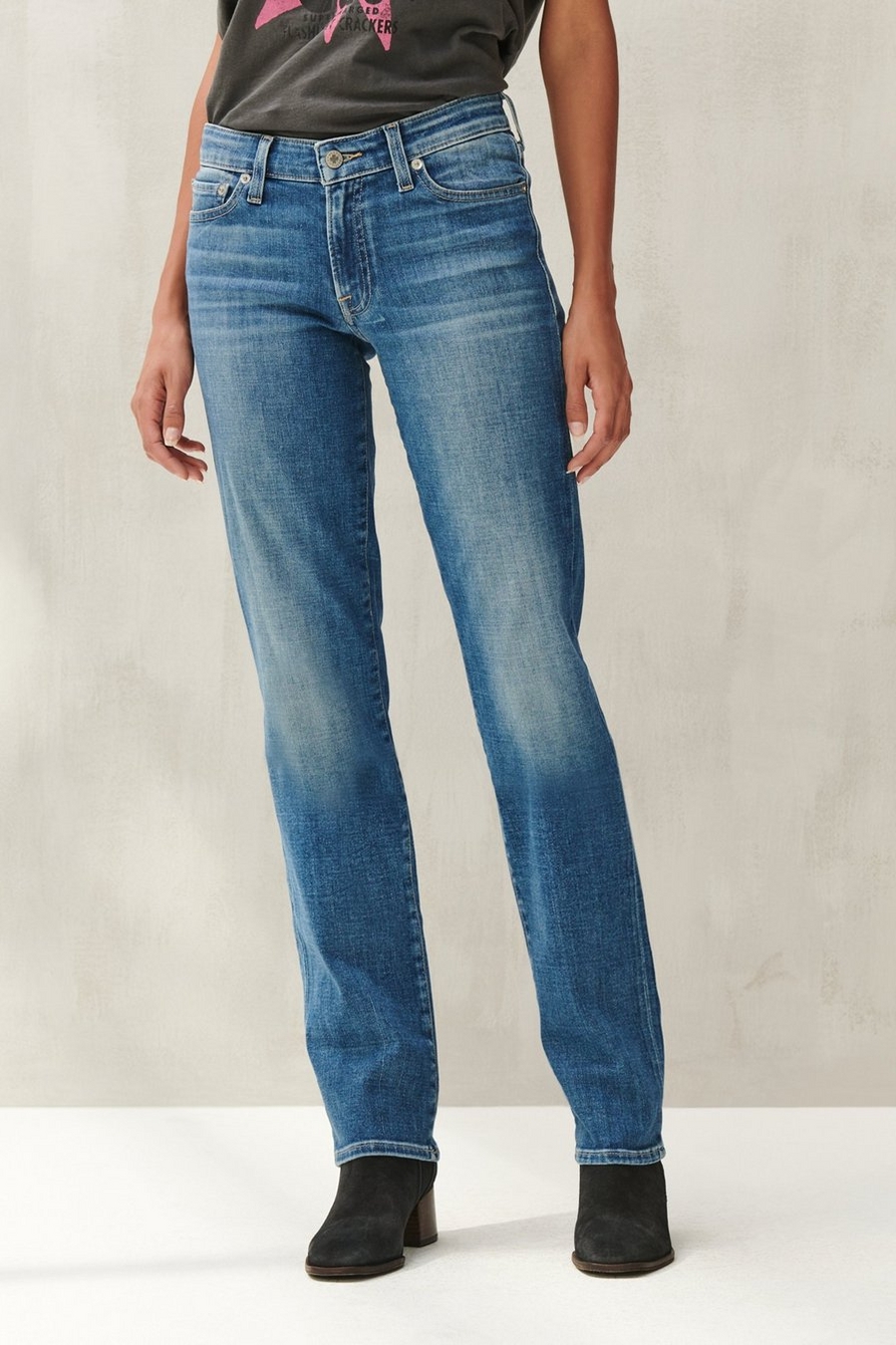 Lucky Brand Womens Mid Rise Sweet Straight Jean : : Clothing,  Shoes & Accessories