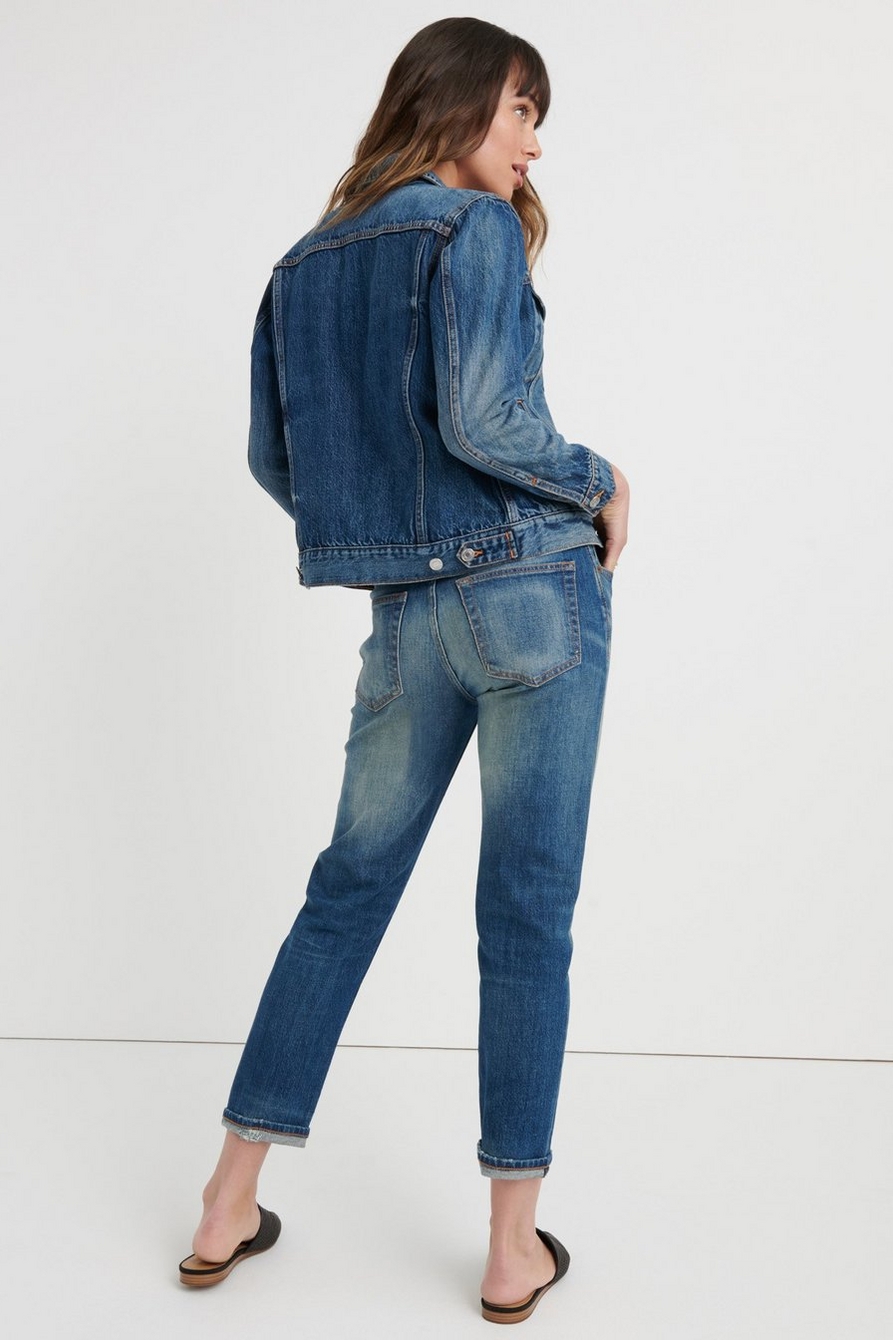 Lucky Brand Mid Rise Sienna Boyfriend Jeans Womens 2 Distressed Light Blue  Denim