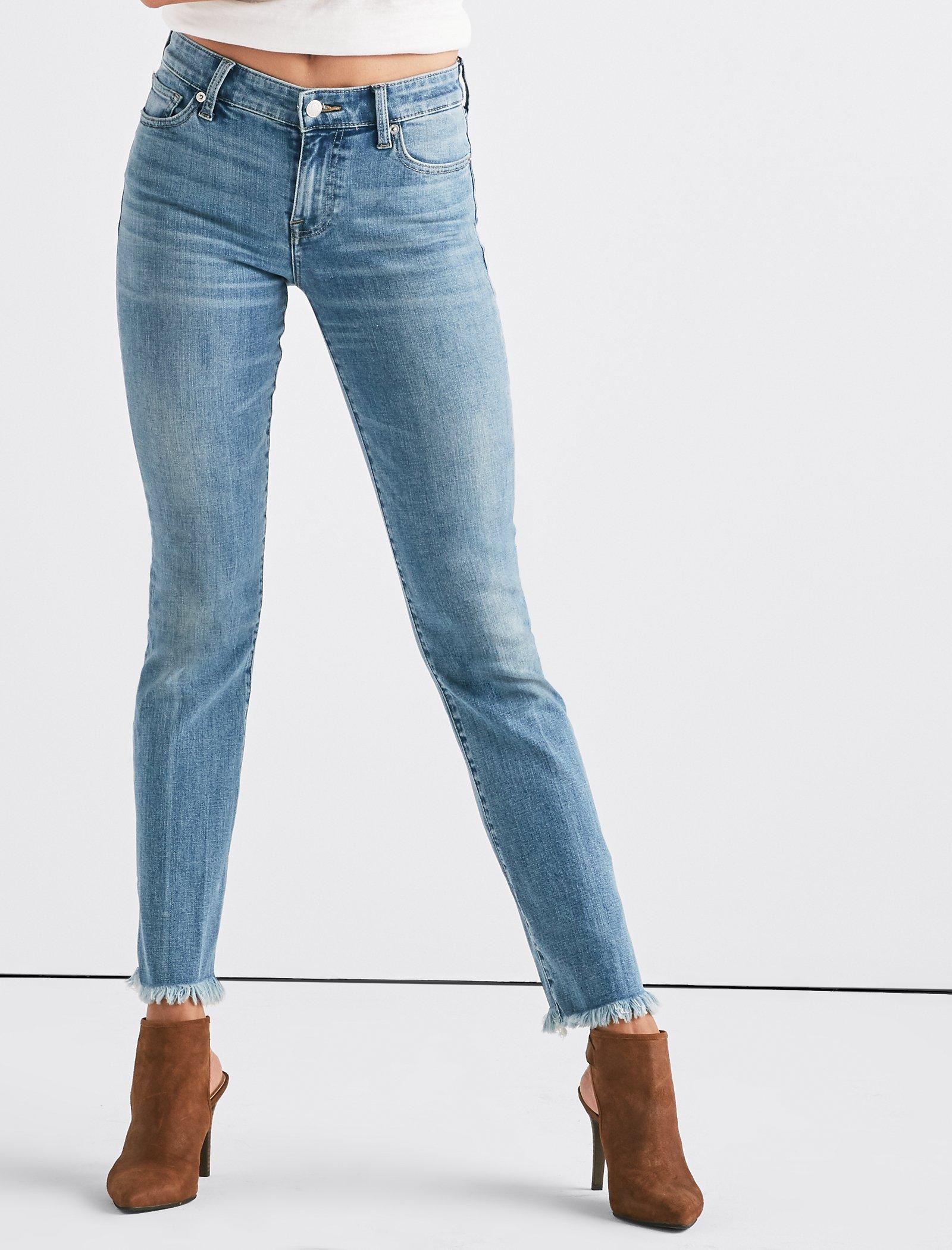 Ava Mid Rise Straight Jean with Vent | Lucky Brand