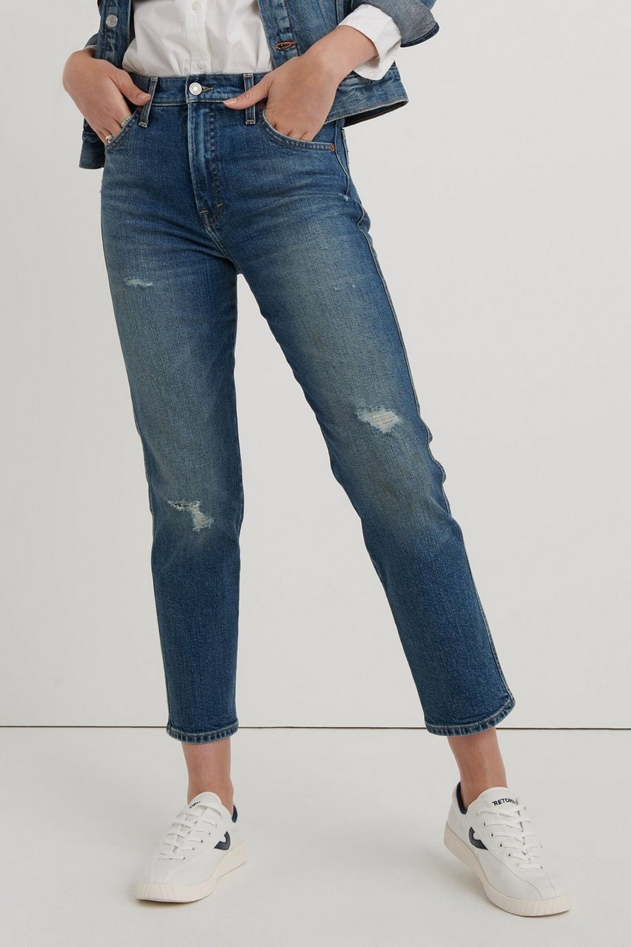 MID RISE AUTHENTIC STRAIGHT CROP JEAN, image 1