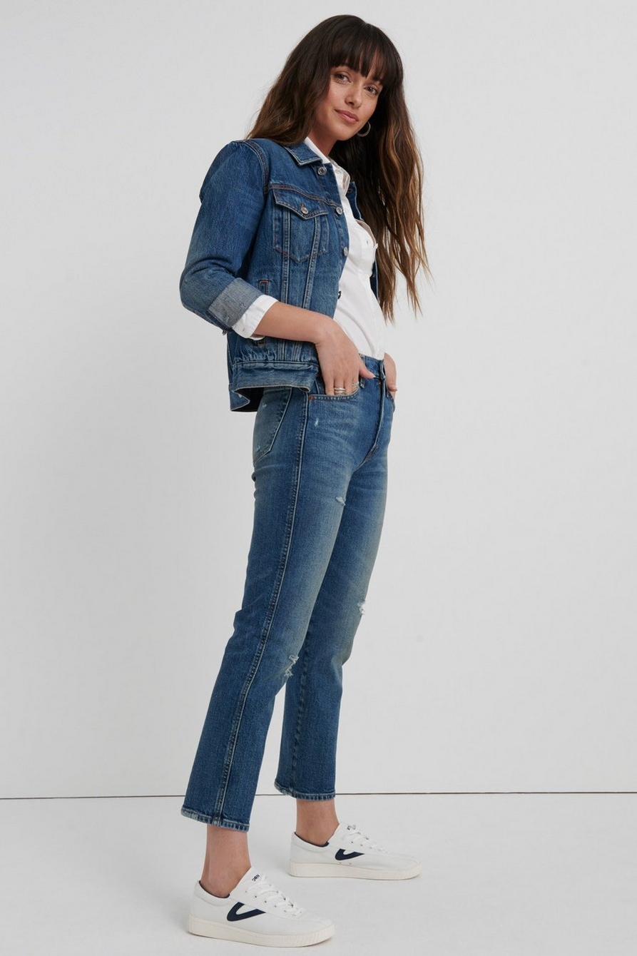 MID RISE AUTHENTIC STRAIGHT CROP JEAN, image 2