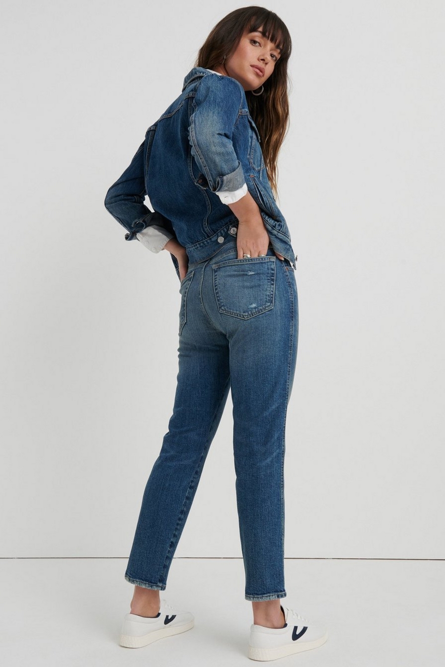 MID RISE AUTHENTIC STRAIGHT CROP JEAN, image 3