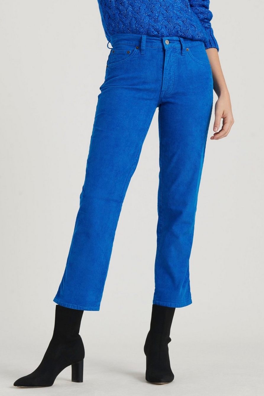 MID RISE AUTHENTIC STRAIGHT CROP CORDUROY JEAN, image 2