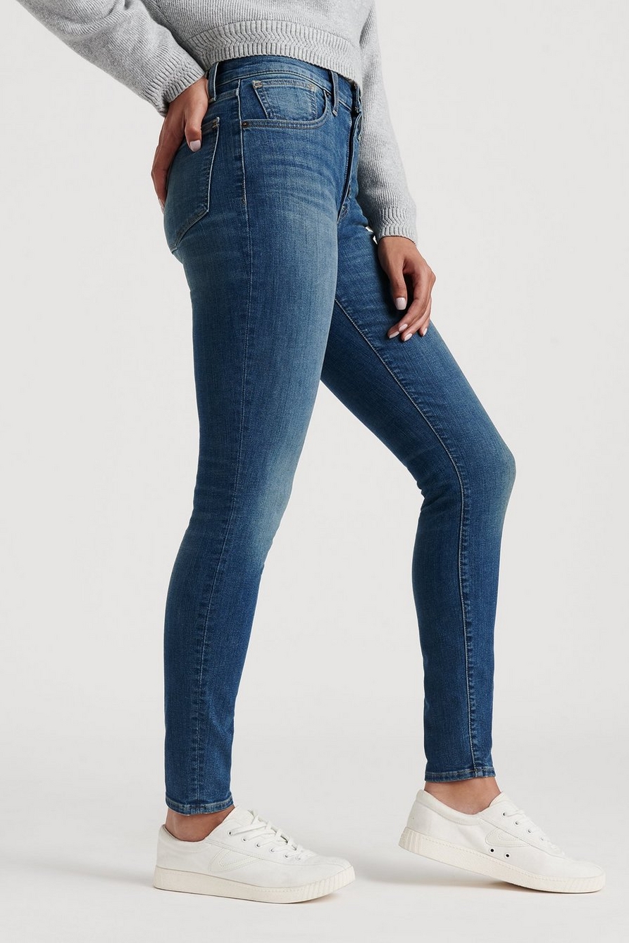 NEW Lucky Brand Sz 31/12 Bridgette Skinny Crop Ankle Jeans Distressed High Waist 