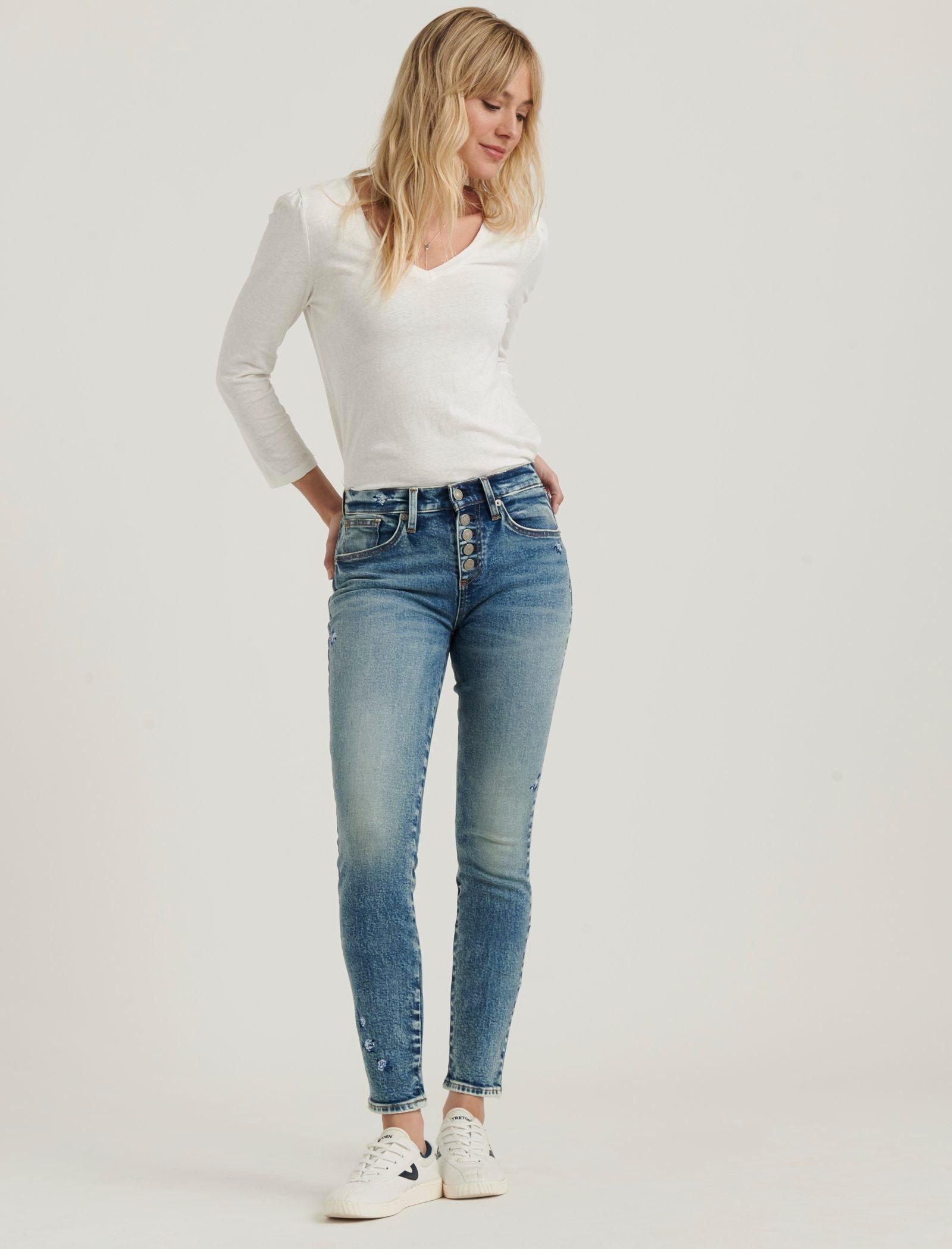 lucky brand ava mid rise skinny jeans