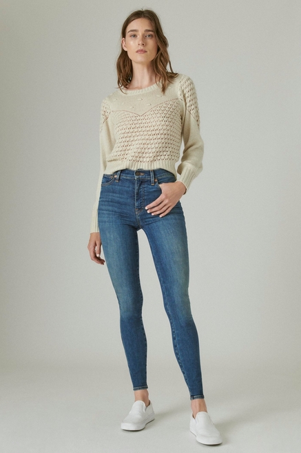 Lucky Brand Ripped Skinny Jeans - Gem