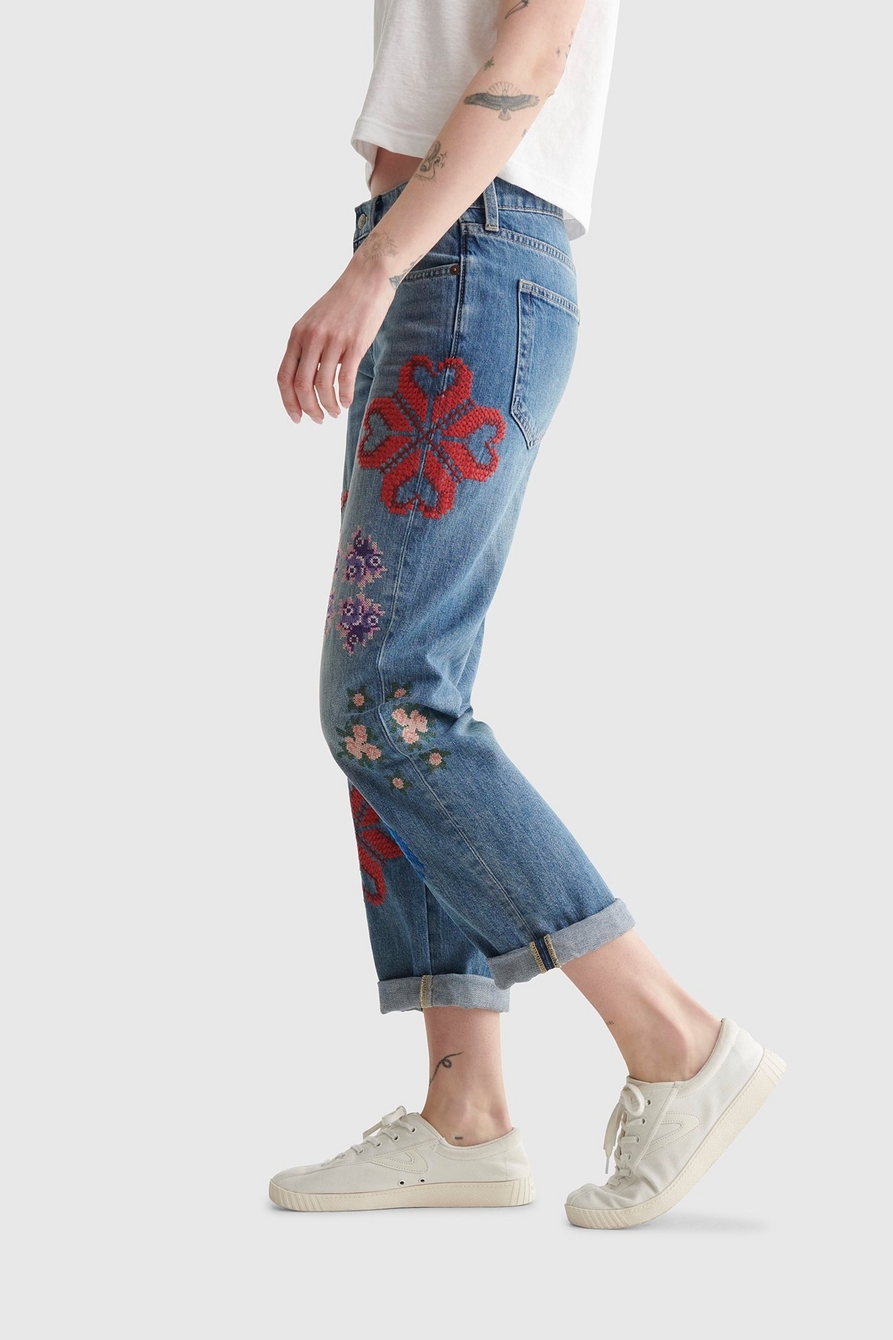Spool + Lucky Embroidered Jeans, Sweet Lucky Brand Denim from Spool 72.
