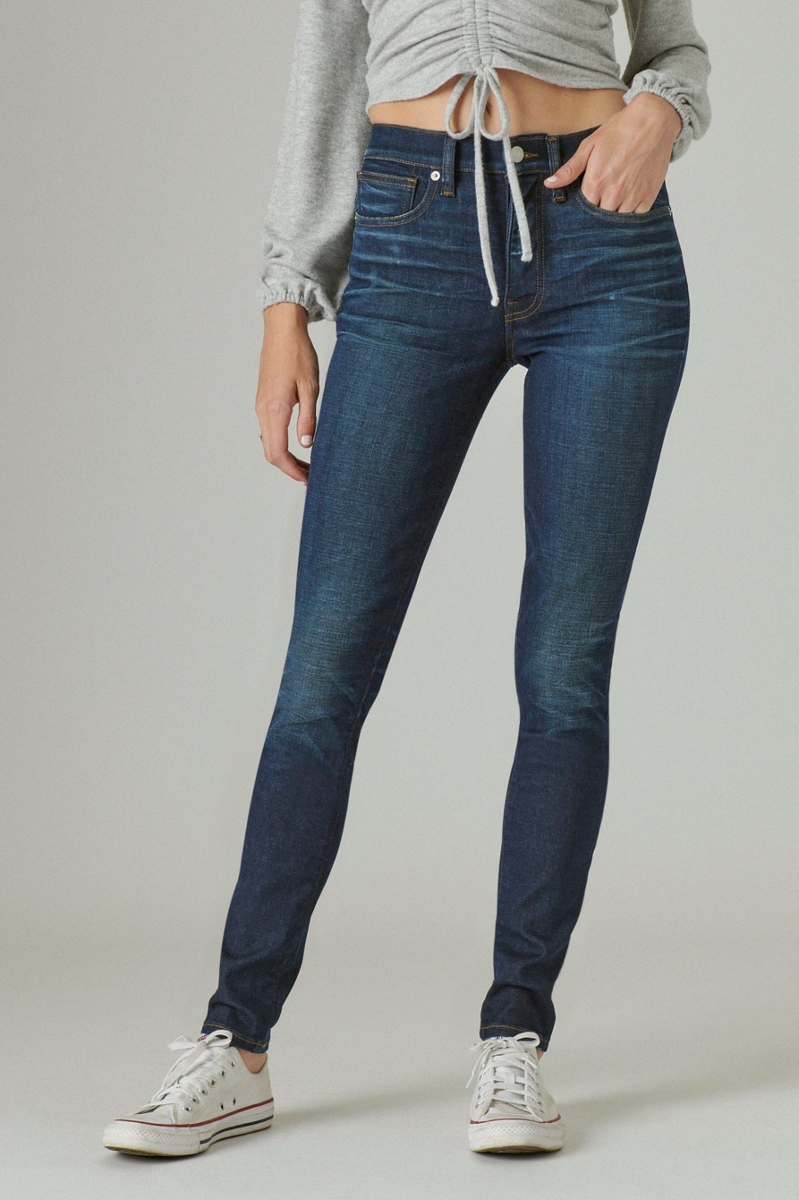 Lucky Brand Bridgette High Rise Skinny - Women's Pants Denim Skinny Jeans in  Inclusion Blue, Size 27 x 31 - Yahoo Shopping