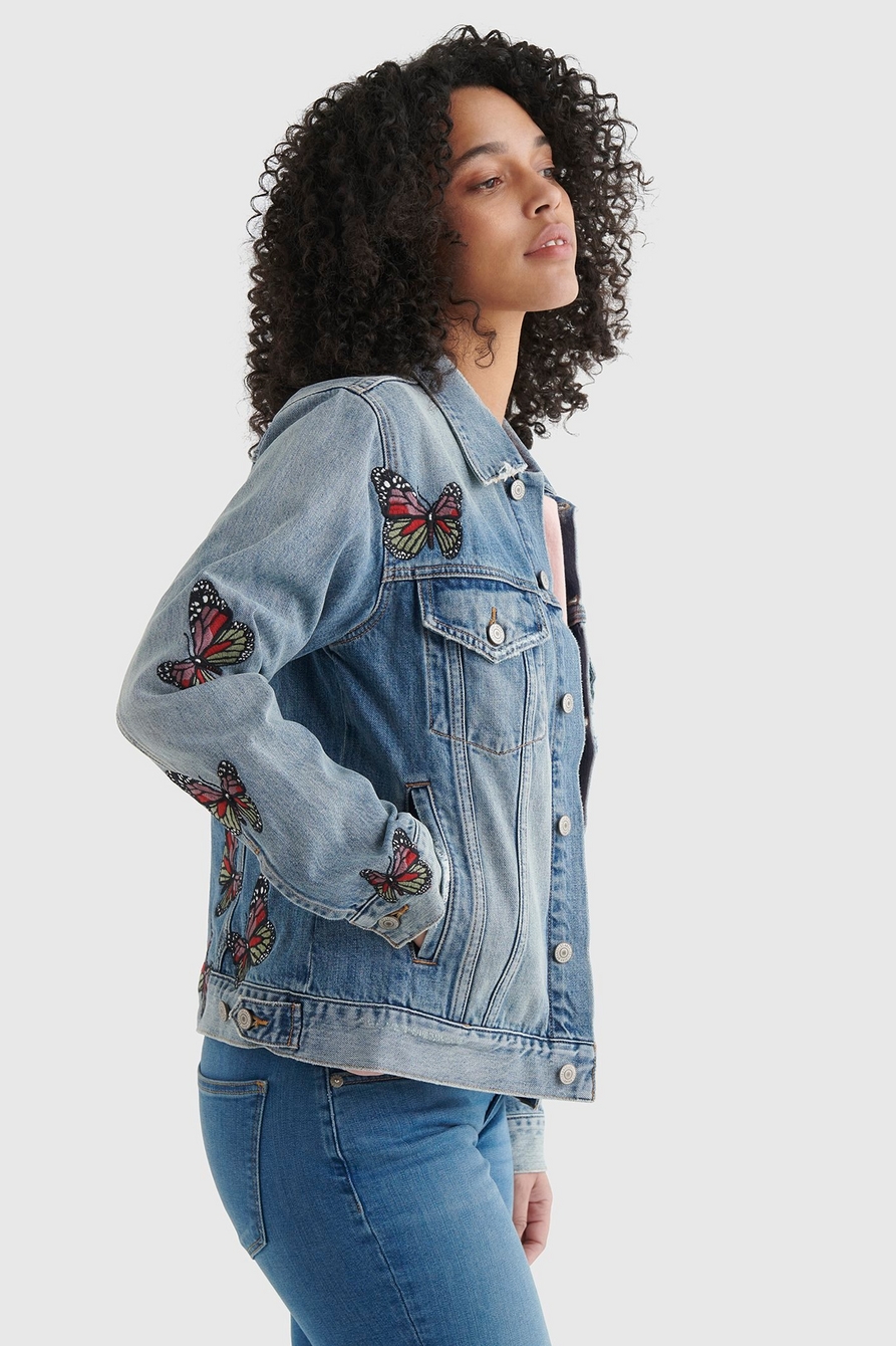 BUTTERFLY TRUCKER WITH EMBROIDERY | Lucky Brand