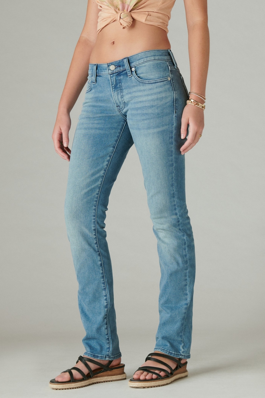 Lucky Brand Jeans Womens 4/27 Blue Denim Capri Jeans Lucky You Zipper  Detail