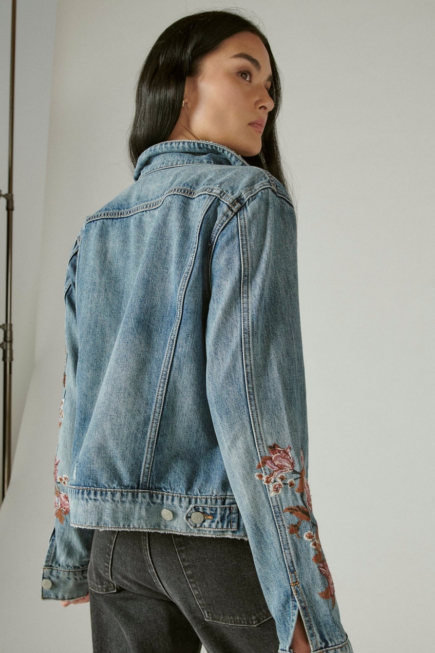 EMBROIDERED TRUCKER JACKET, image 5