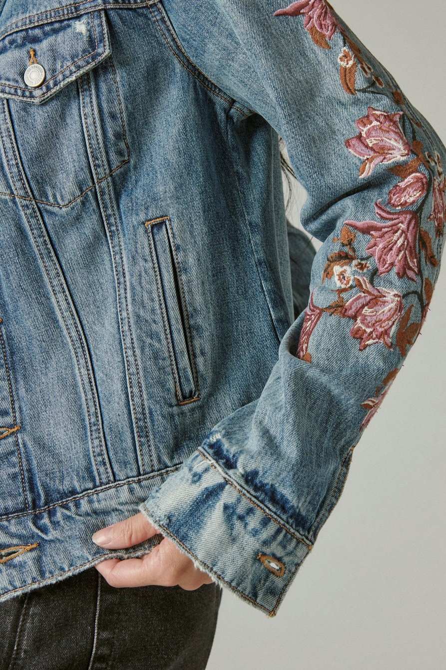 EMBROIDERED TRUCKER JACKET, image 6