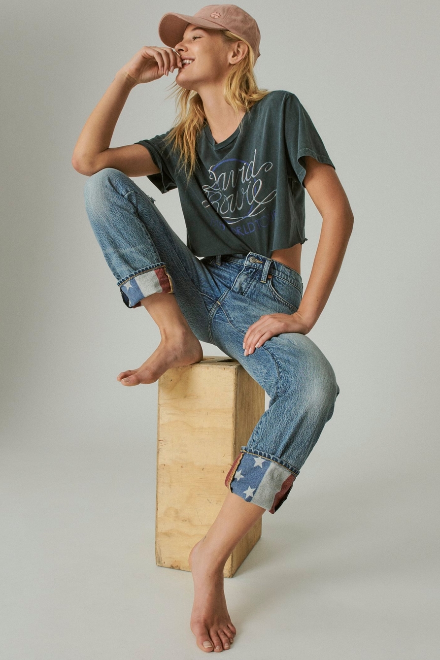 LUCKY LEGEND HIGH RISE ZOE STRAIGHT FLAG JEAN, image 1