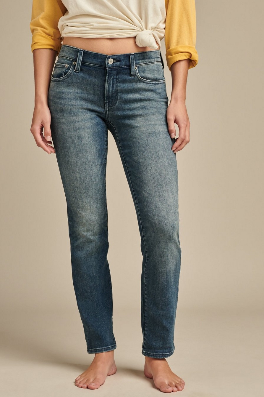 Lucky Brand Sweet Straight in Twilight Blue (Twilight Blue) Women's Jeans -  Yahoo Shopping