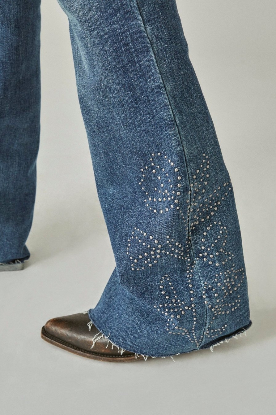 LUCKY LEGEND STUDDED HIGH RISE STEVIE FLARE, image 3