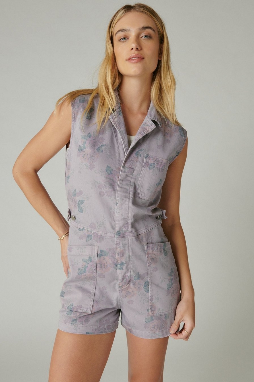LAURA ASHLEY PRINTED COVERALL SHORT, image 2