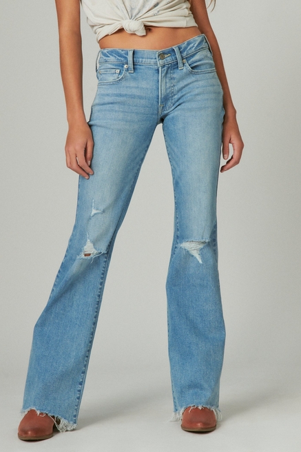 Lucky Brand Y2K Medium Wash Mid Rise Flare Jeans 4 - $32