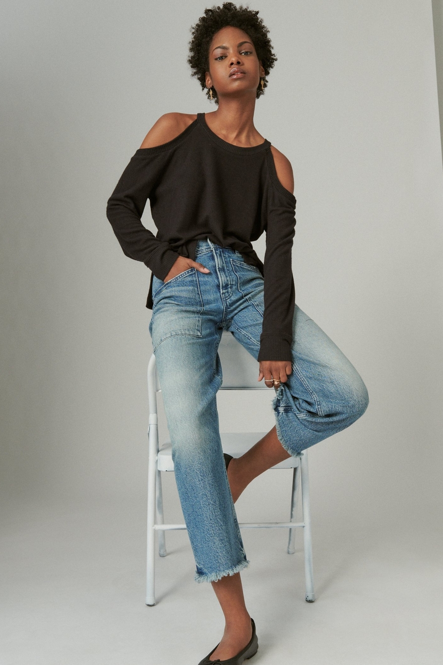 Lucky Brand Womens Lucky Legend High Rise Wide Leg Jean : :  Clothing, Shoes & Accessories