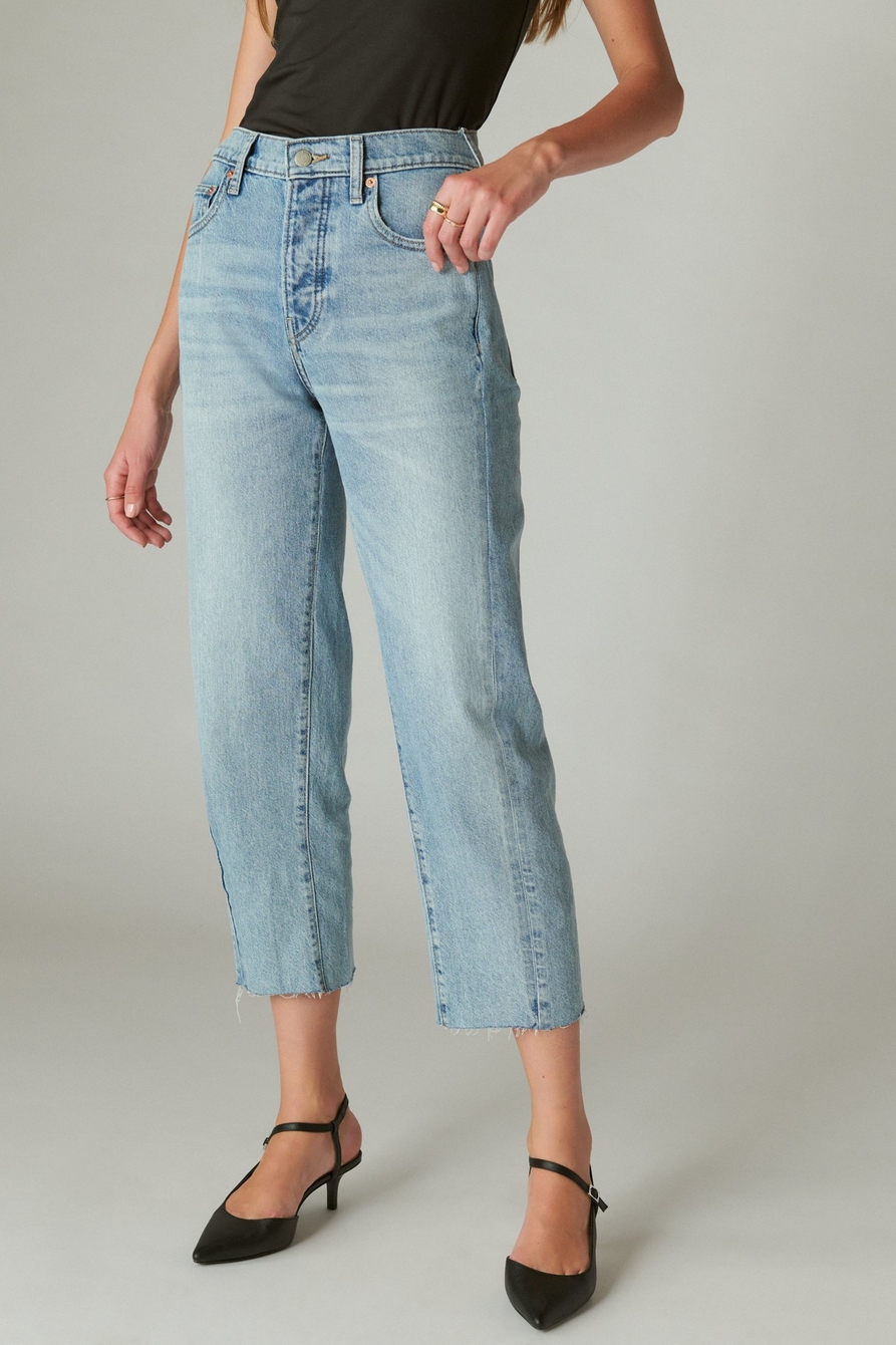 Lucky Brand 90s Loose Fit Utility Pants - High Rise, Straight Leg