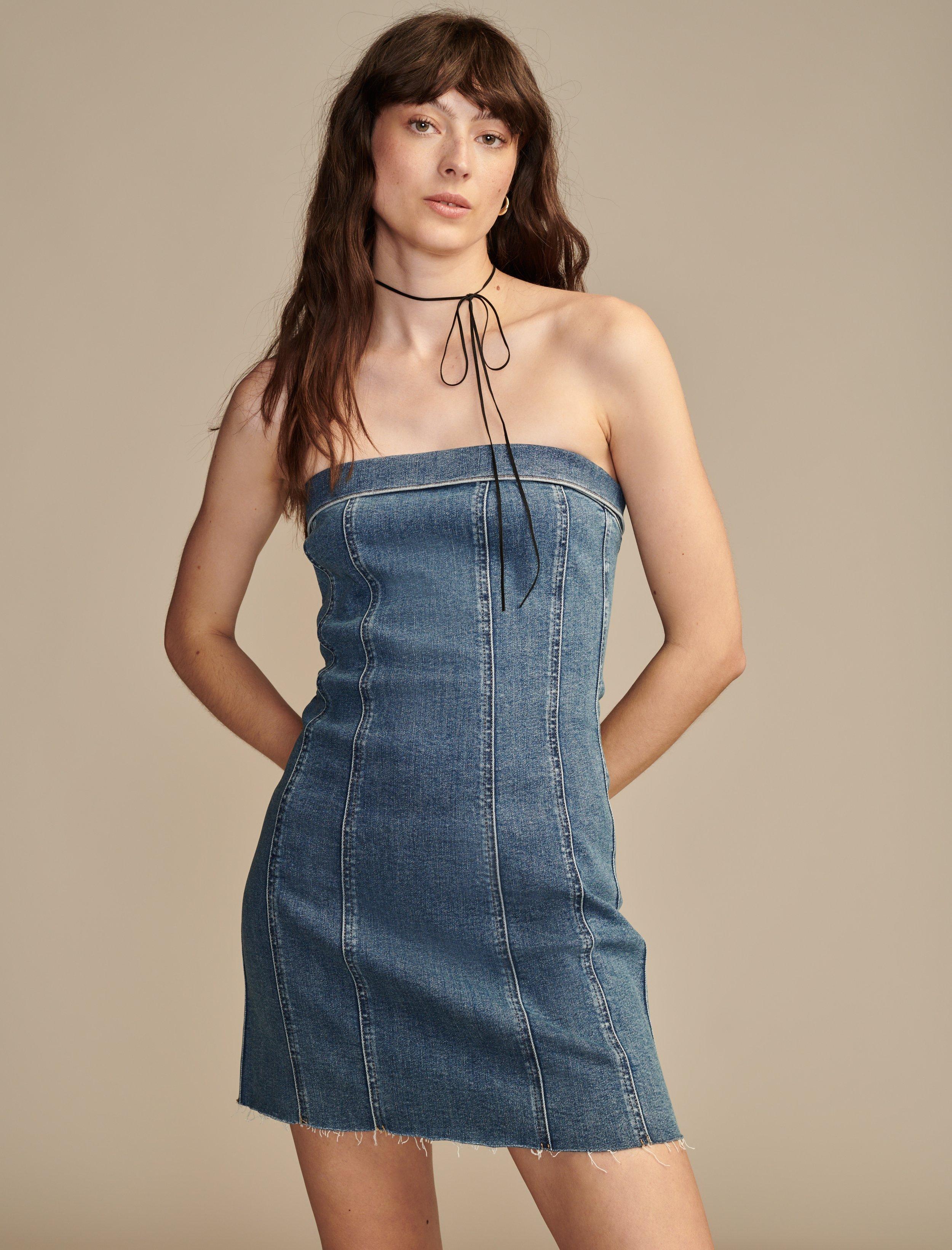 DENIM CORSET DRESS