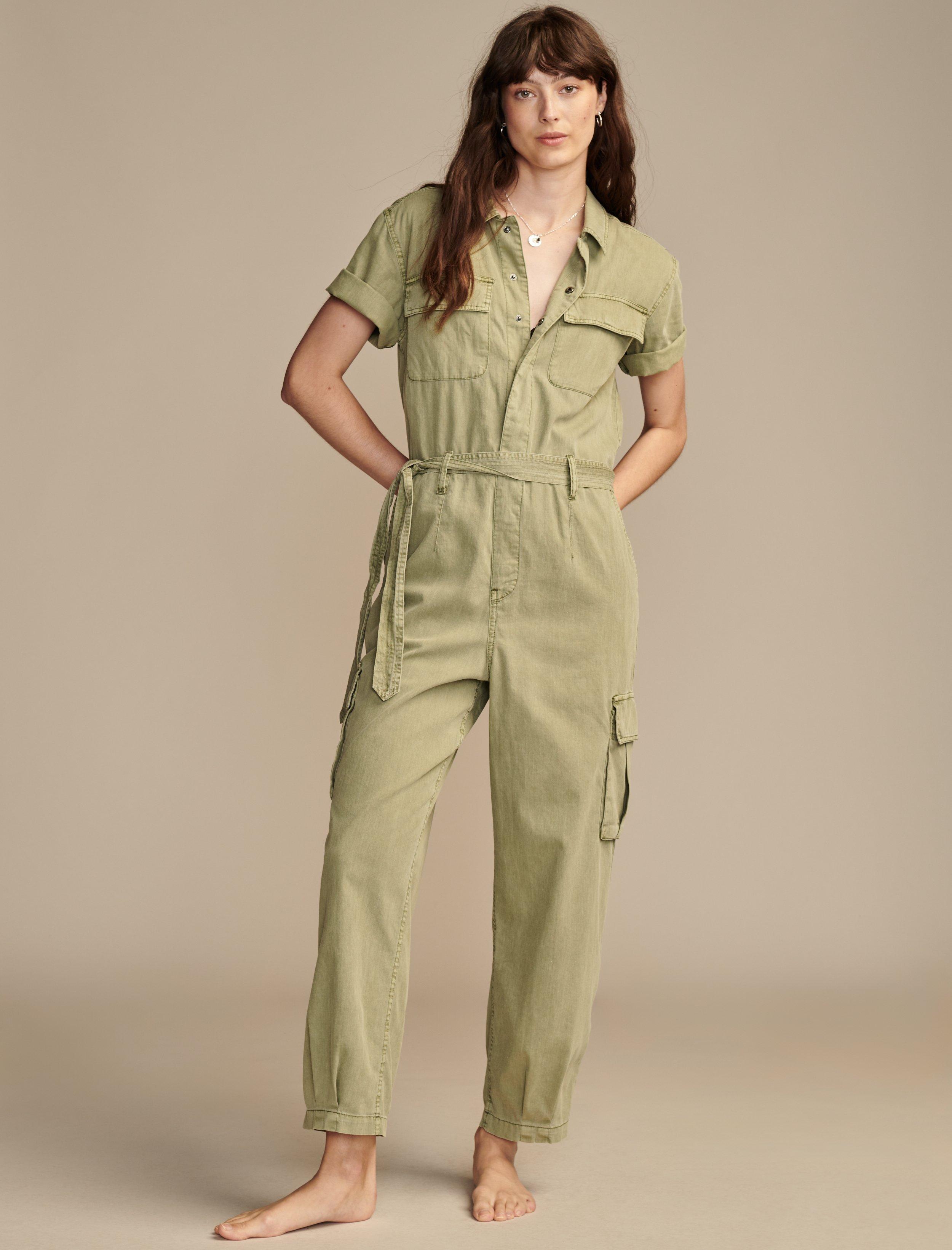 DENIM S/S UTILITY JUMPSUIT