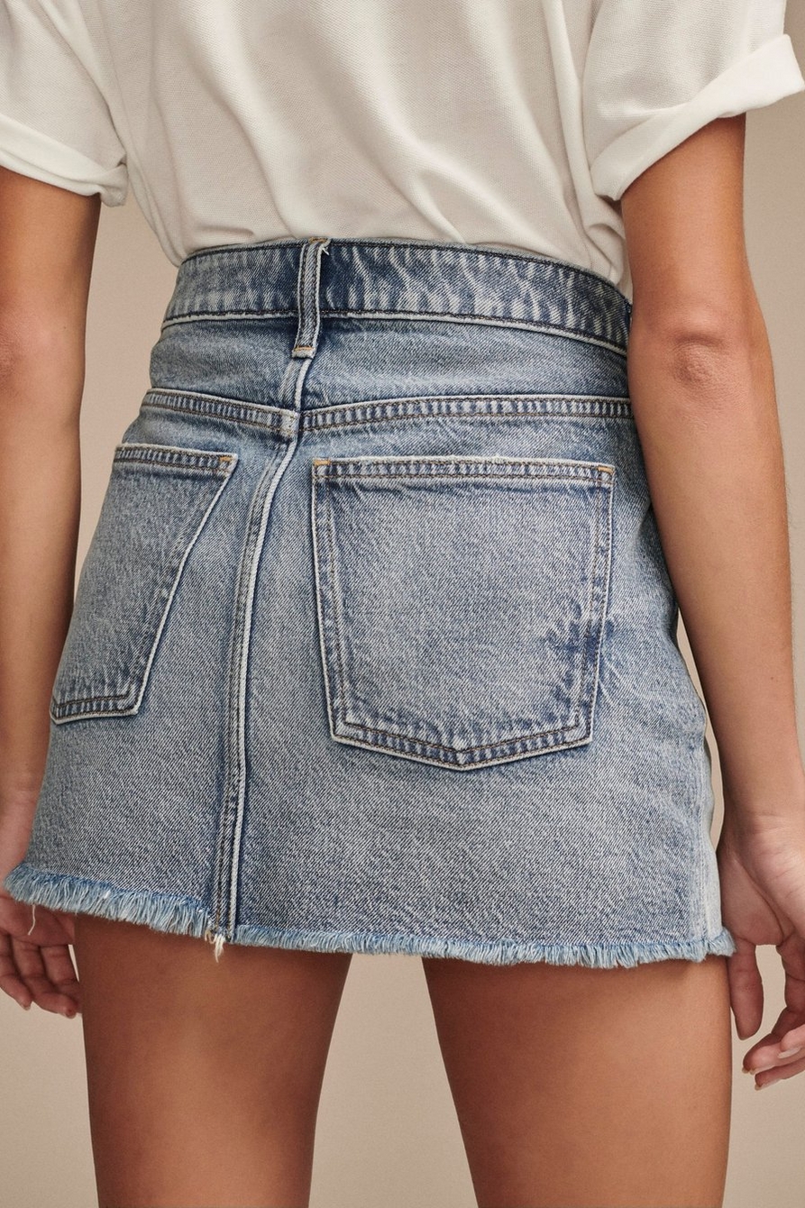 Lucky Brand Dungarees Ladies Y2K Denim Mini Skirt w/Pockets Sz 2/26 in 2023