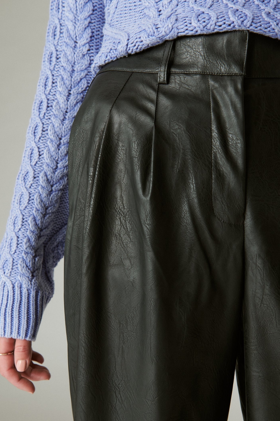 CROPPED LEATHER PANT, image 4