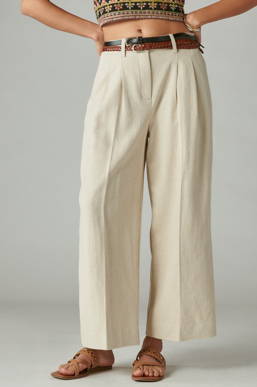 SLOUCHY LINEN PLEATED PANT, image 2