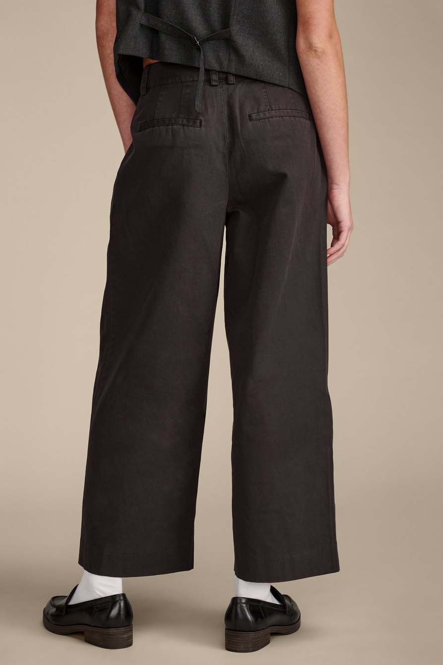 PLEATED WIDE LEG CROP PANT, image 3