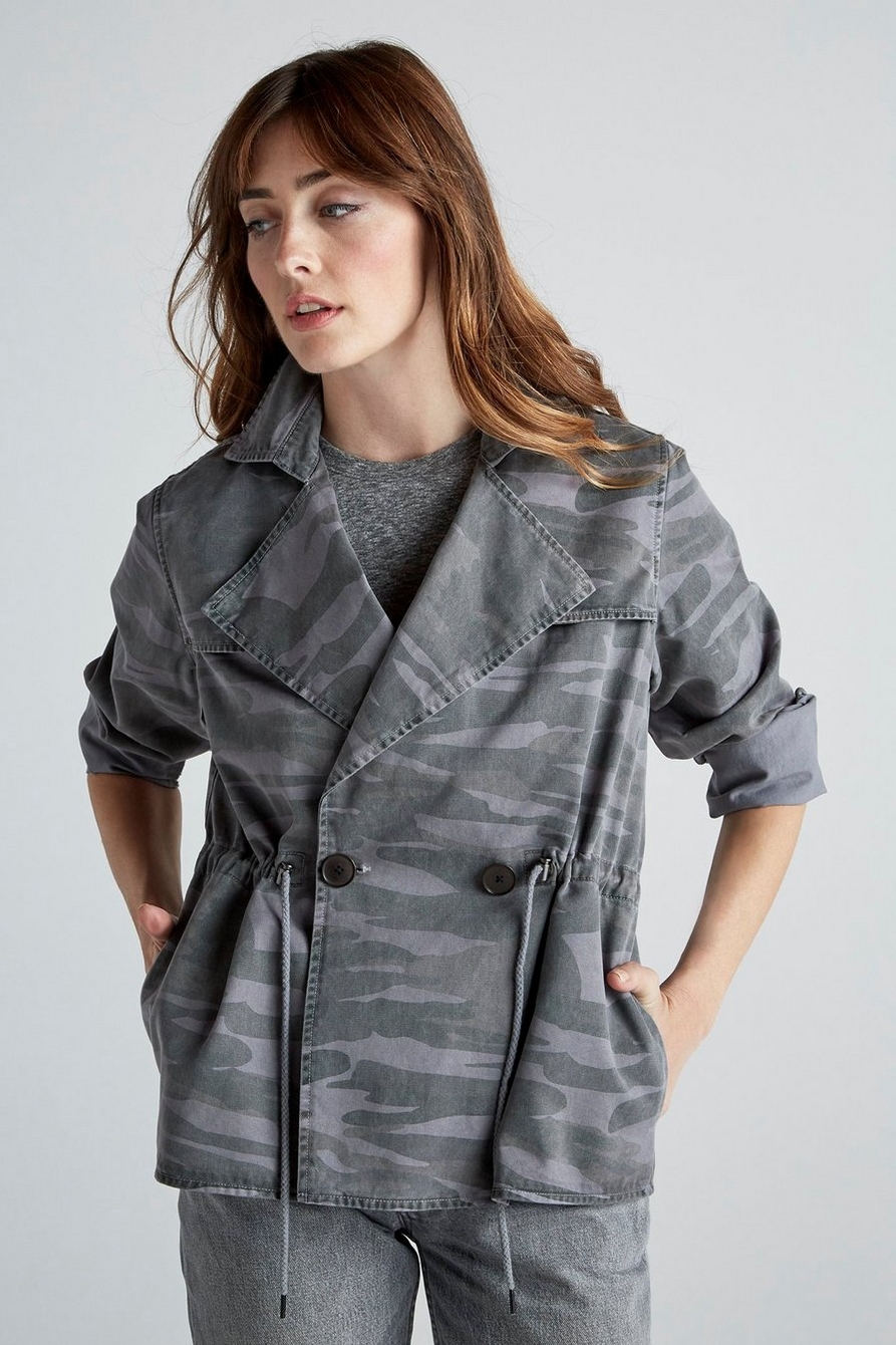 Lucky Brand Women's Cropped Trench Coat 