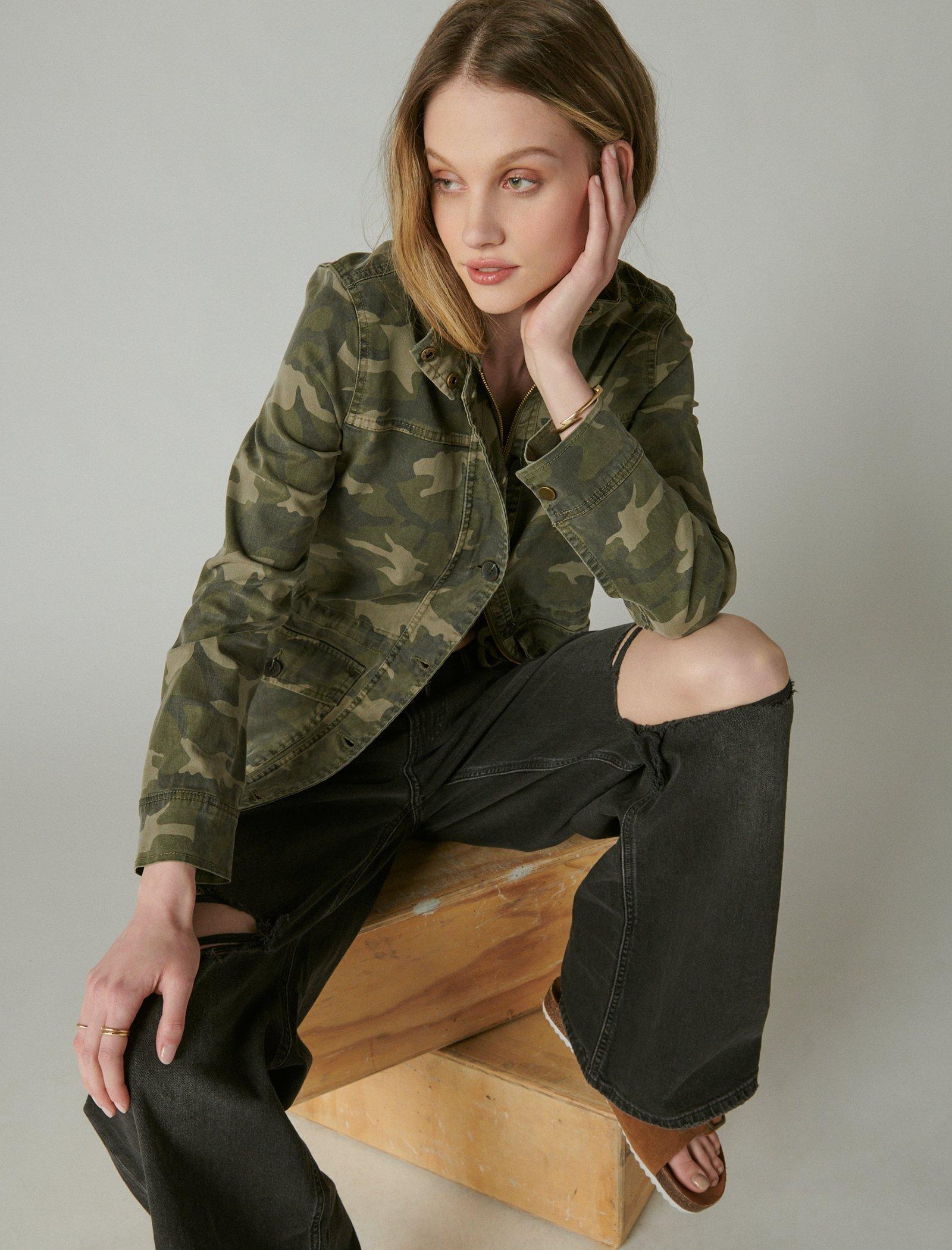 Buy CAMO PRINTED UTILITY JACKET for USD 74.99
