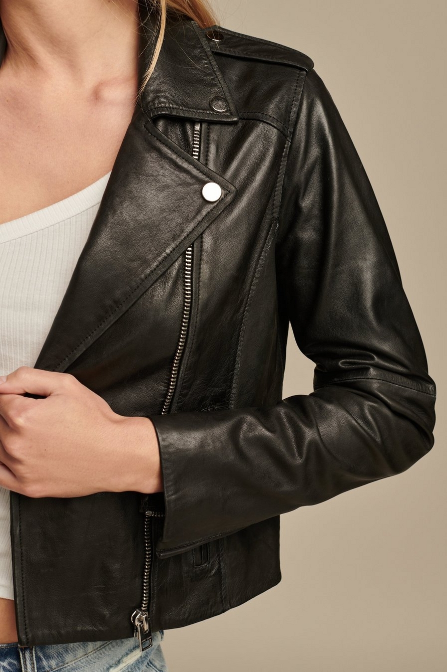 Classic Leather Moto Jacket