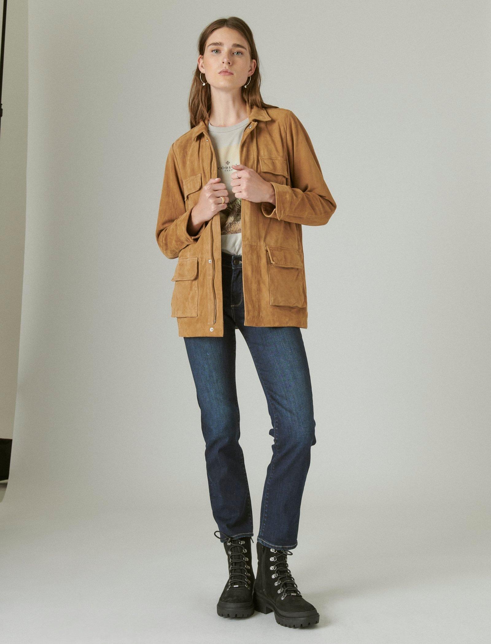 brown utility jacket