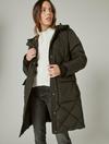 LONG LINE QUILTED PUFFER COAT, image 1
