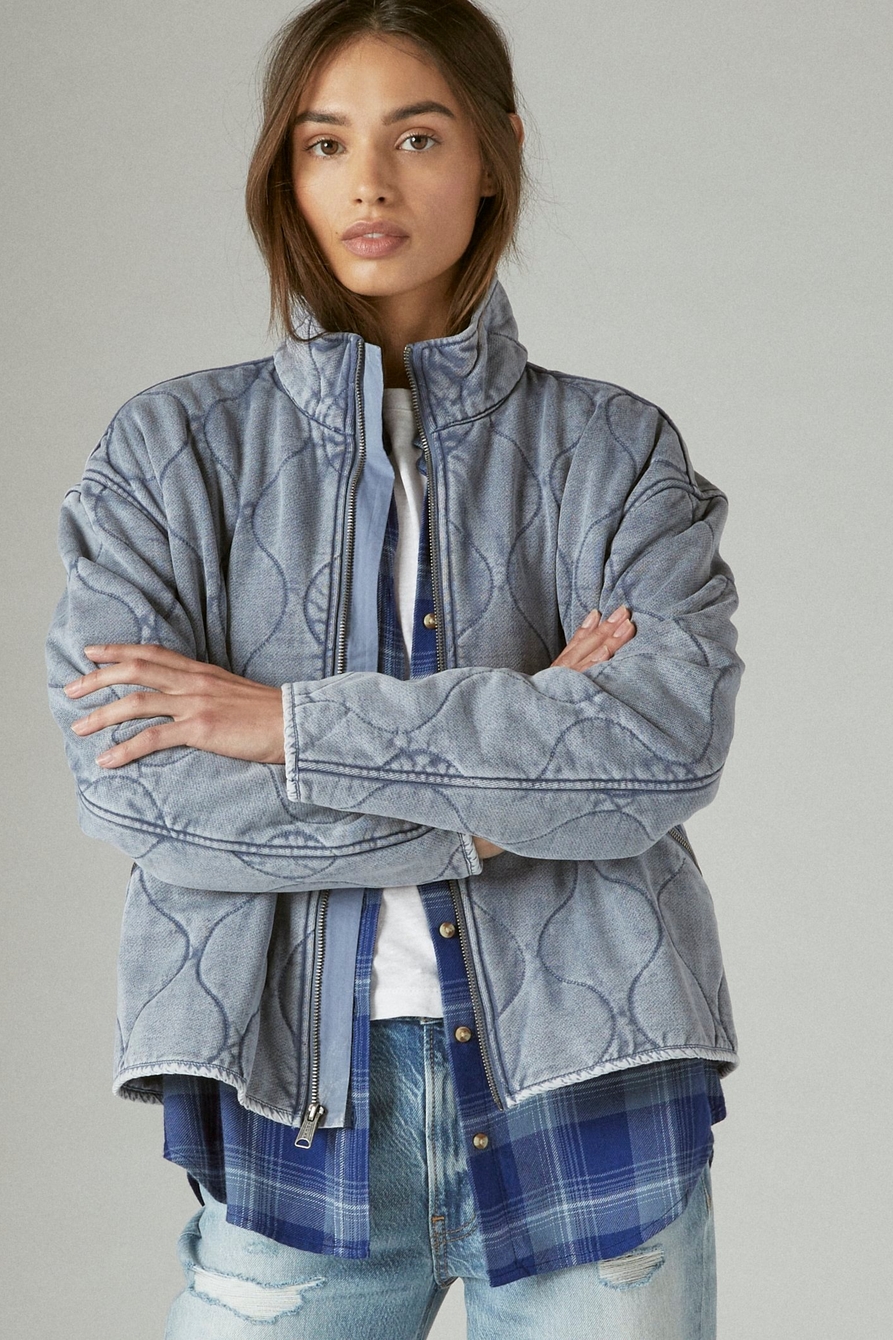 WASHED QUILTED JACKET, image 1