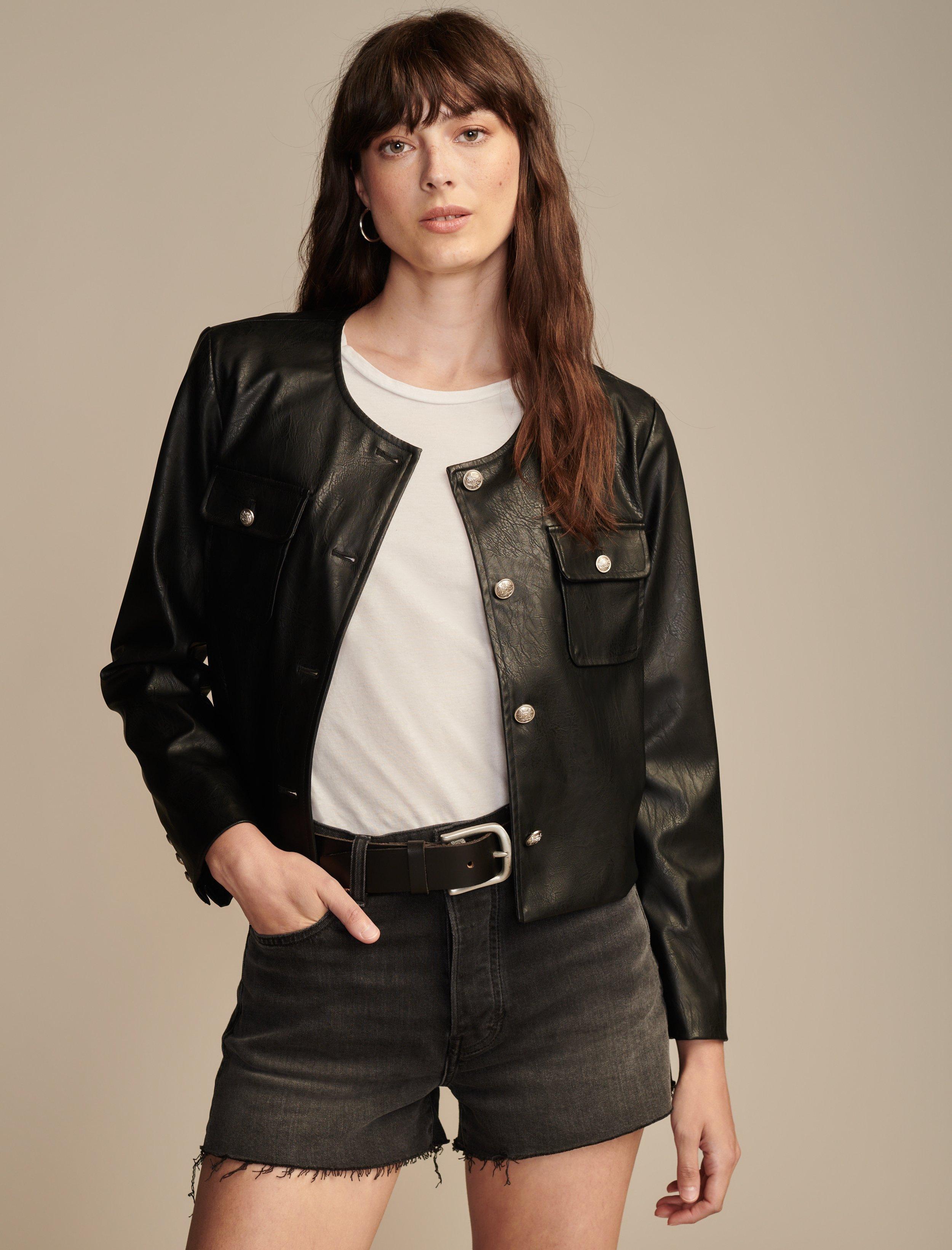 FAUX LEATHER JACKET