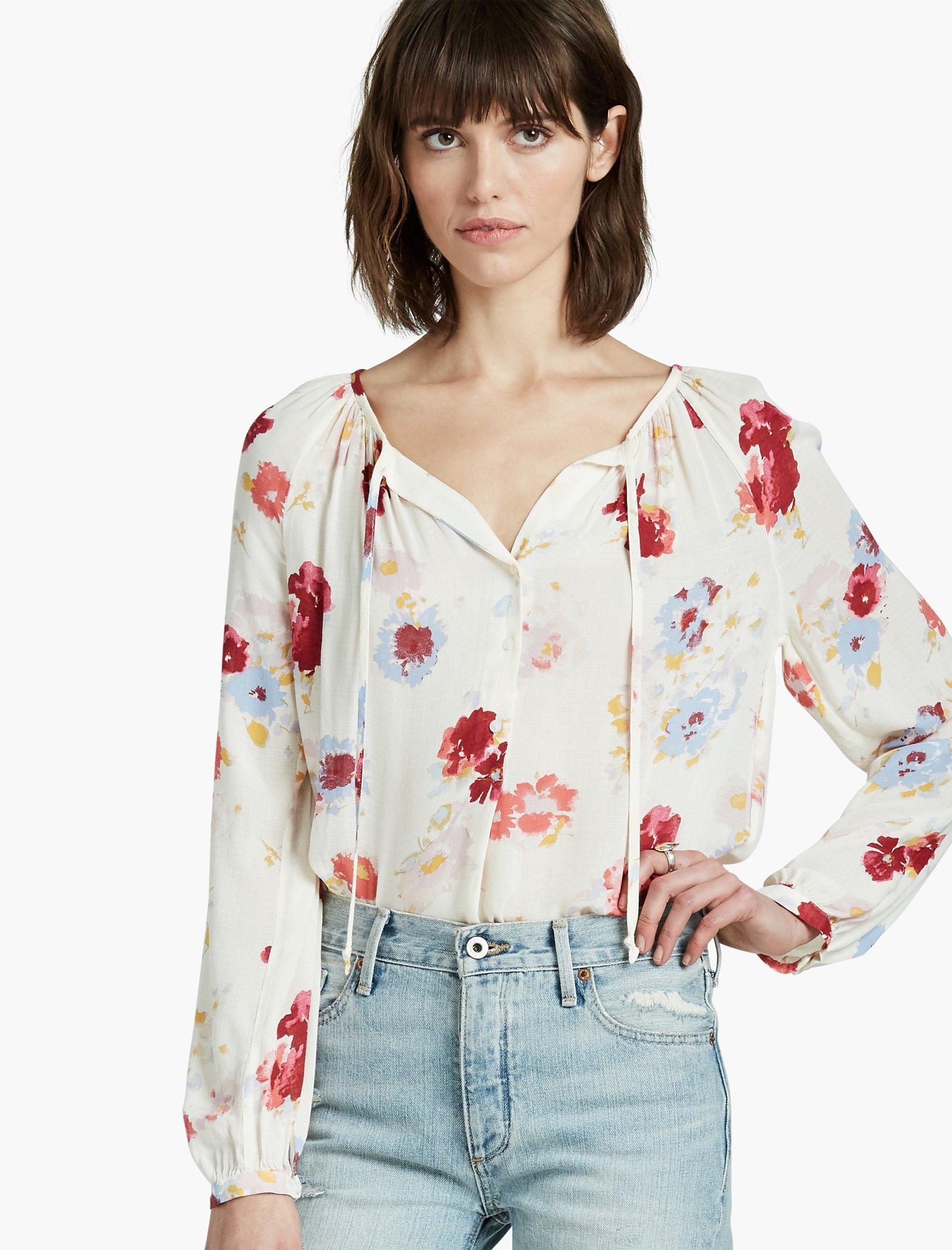 FLORAL RAGLAN BLOUSE | Lucky Brand