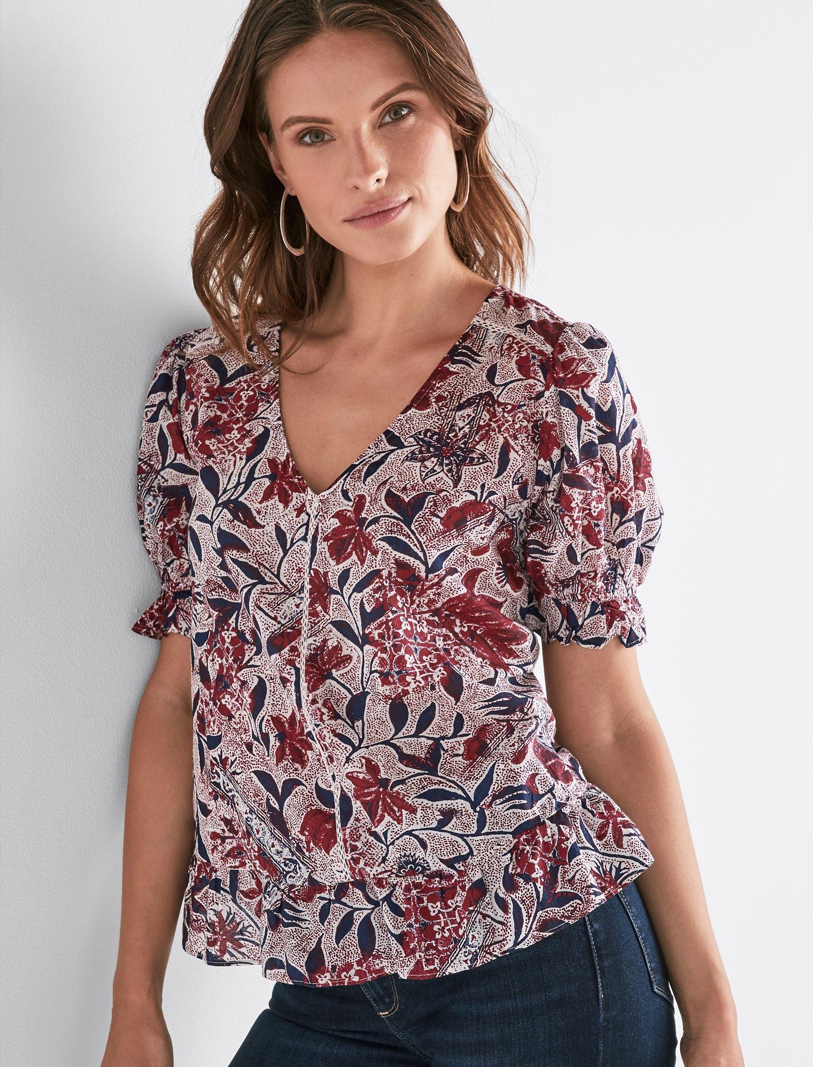 Lucky brand floral store print top