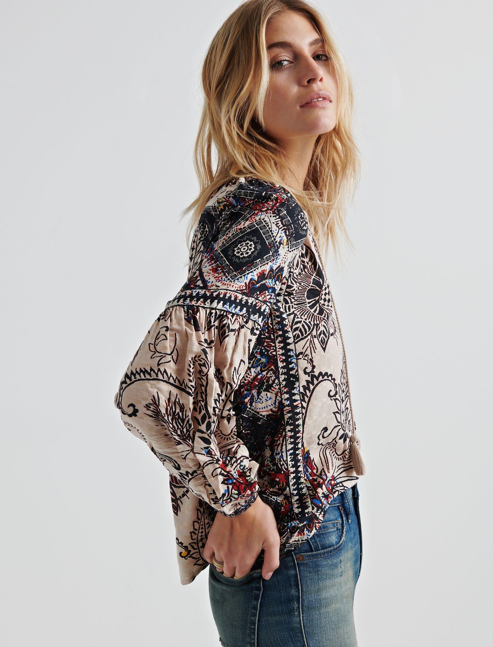 BORDER PRINT TOP | Lucky Brand