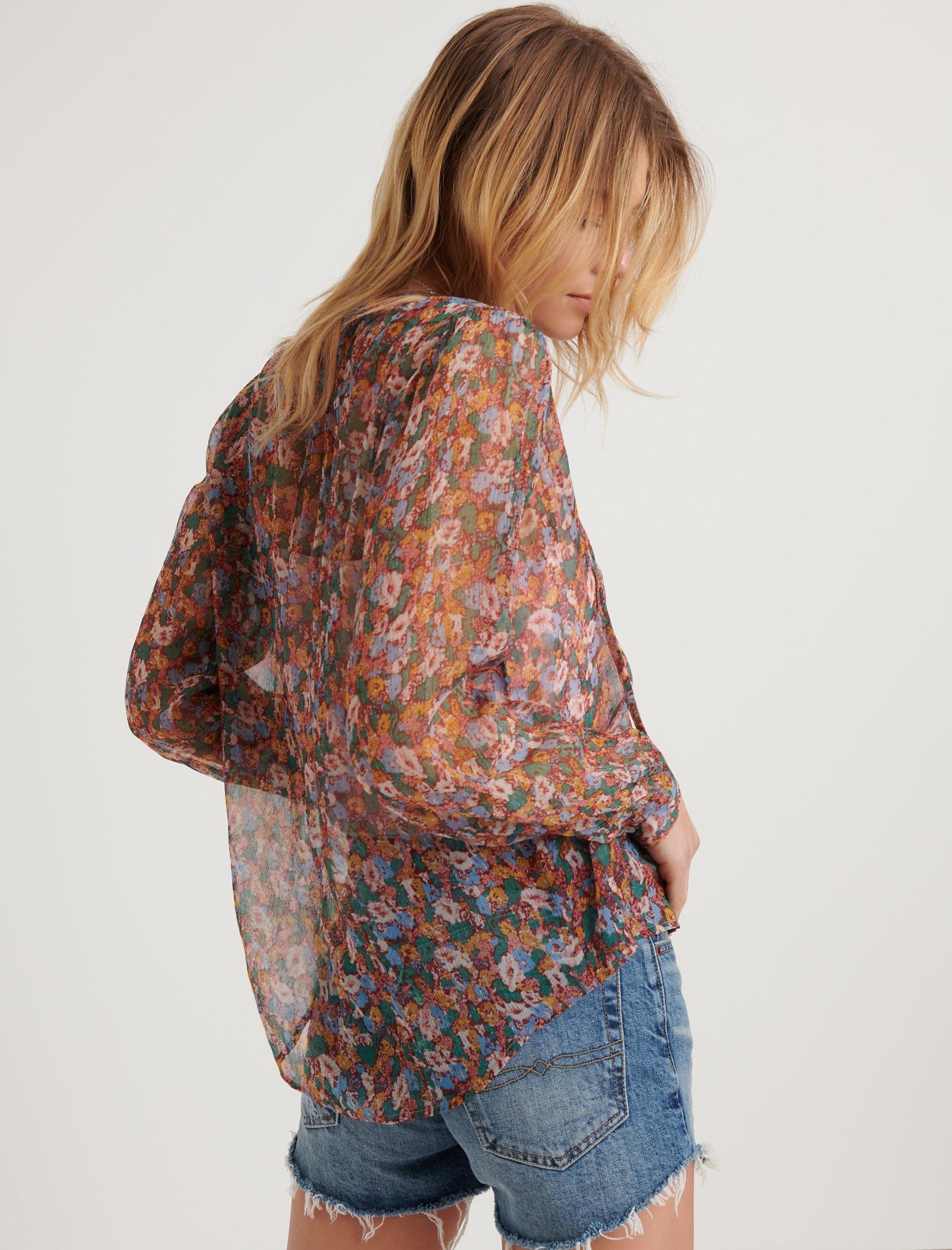 DITSY FLORAL POPOVER PEASANT | Lucky Brand