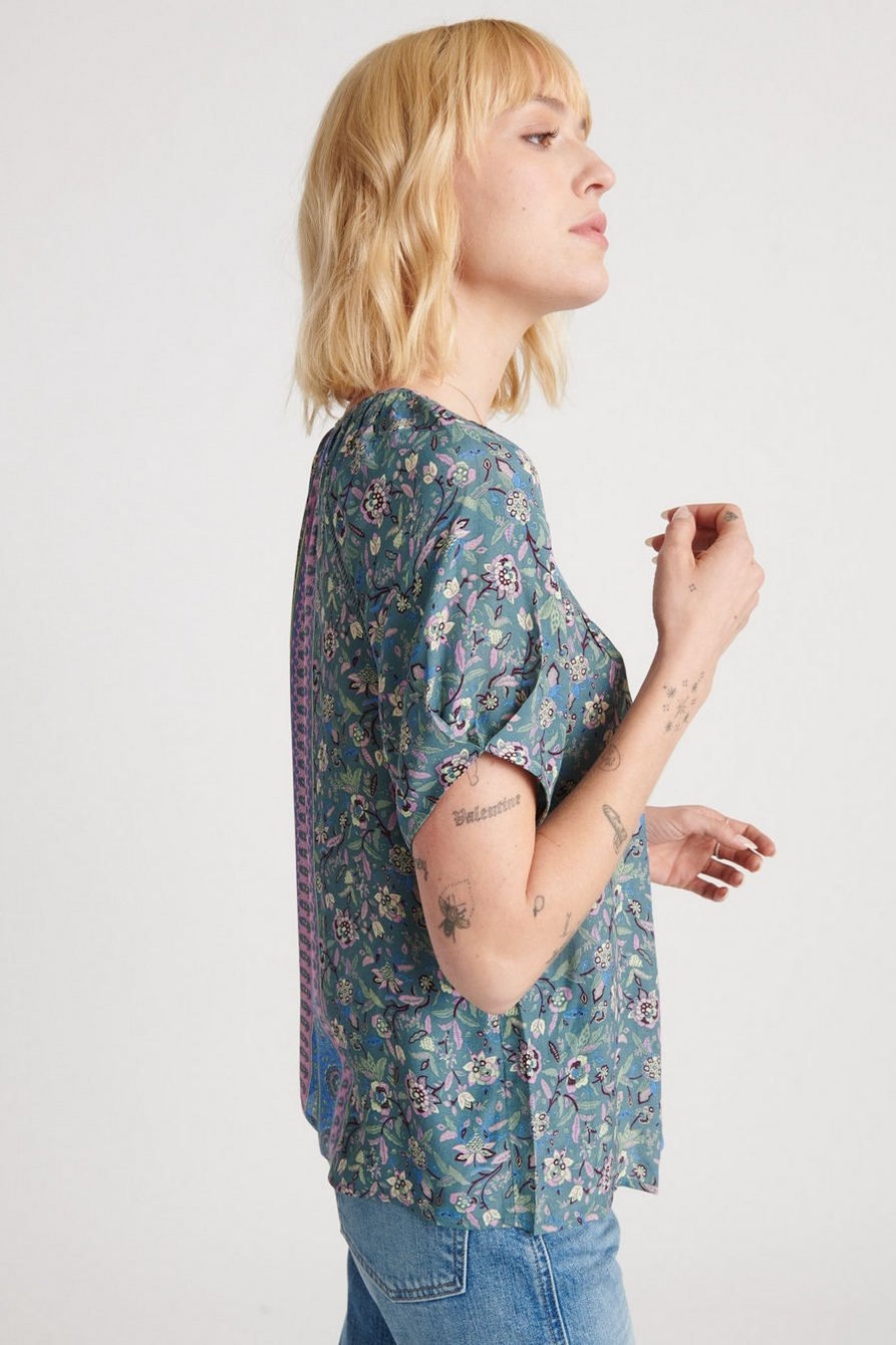 PRINTED PUFF SLEEVE TOP | Lucky Brand