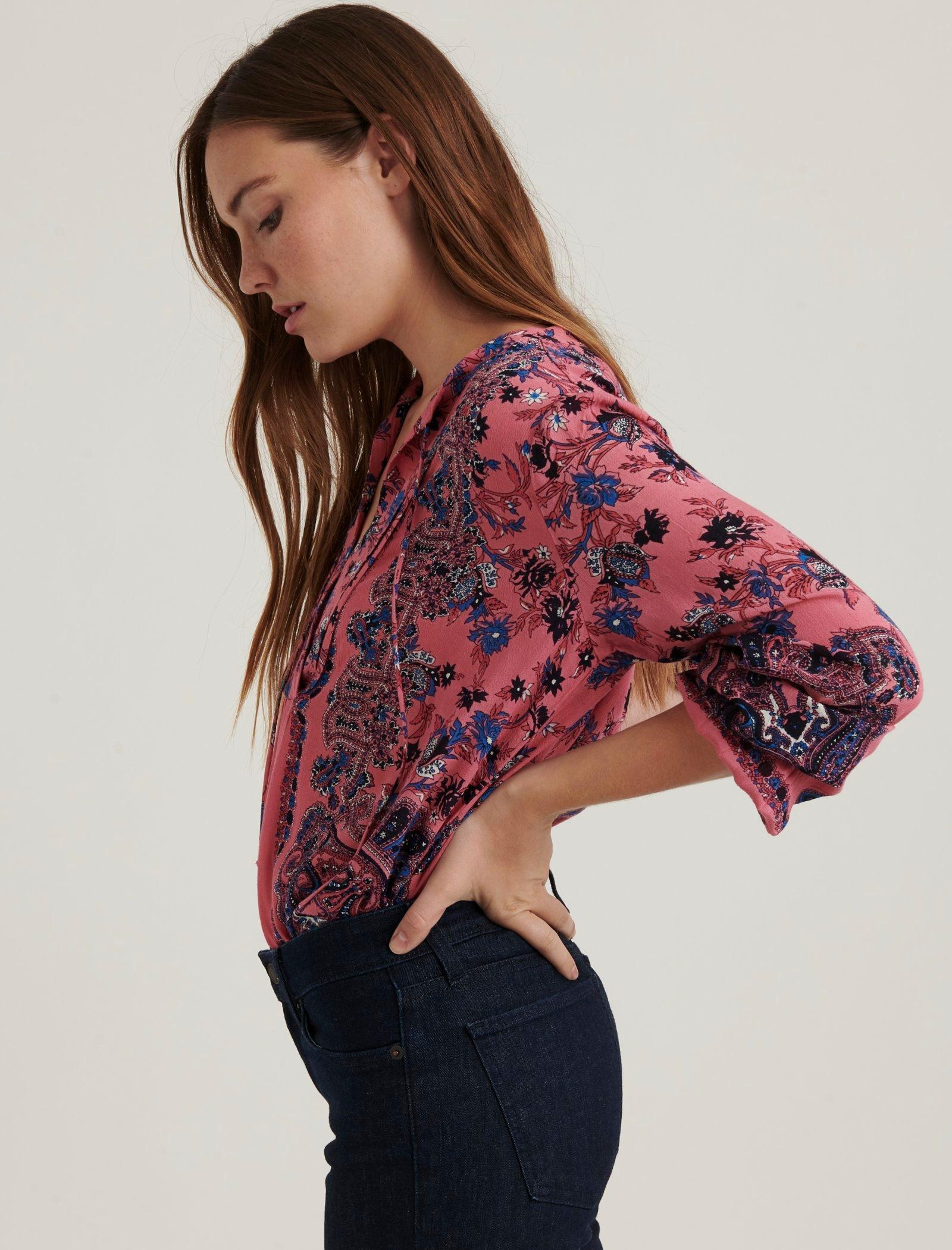 Paisley 2024 peasant top