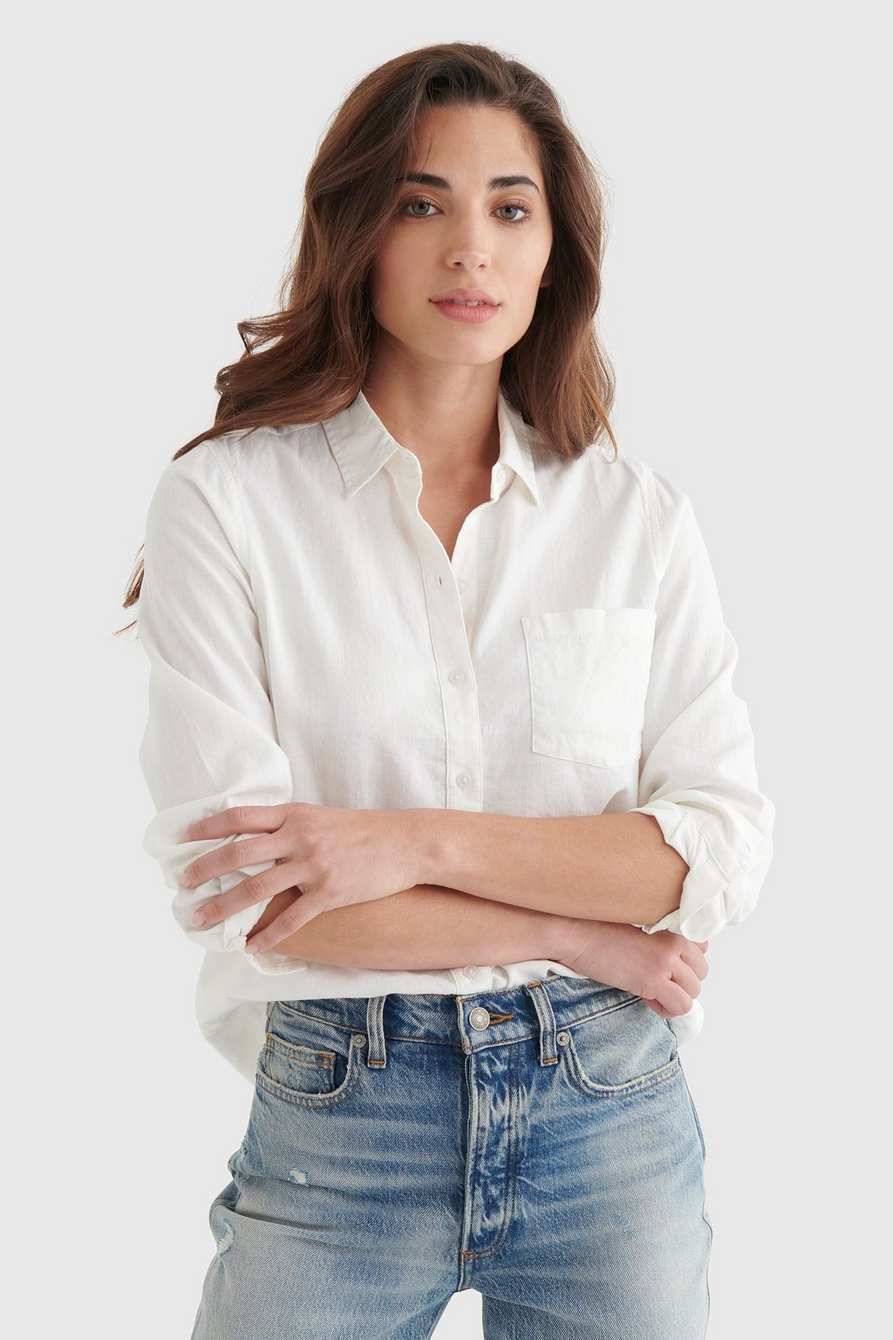 Lucky Brand Women's Long Sleeve Button Up Classic Plaid Shirt