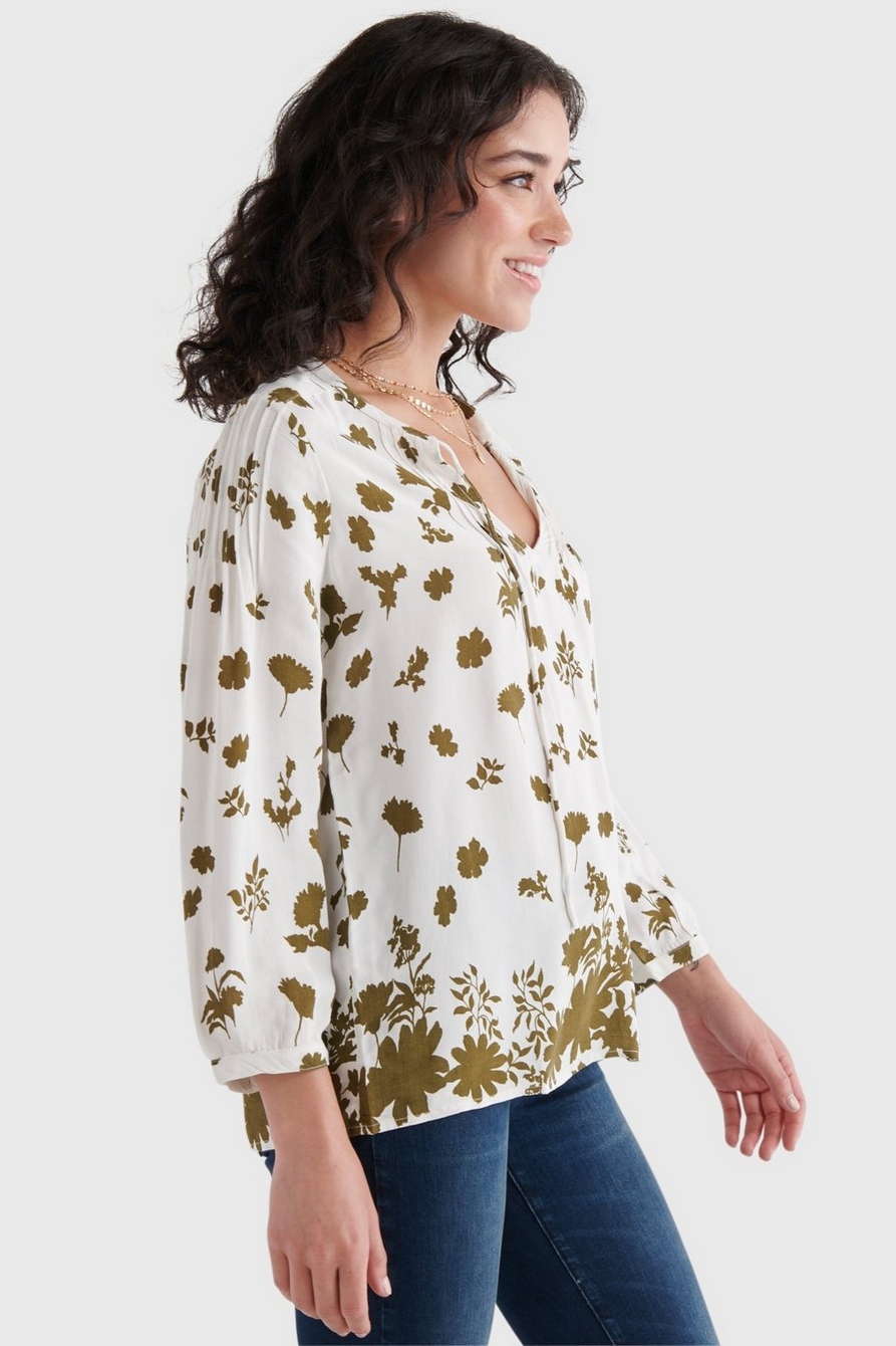 PINTUCK PEASANT BLOUSE | Lucky Brand