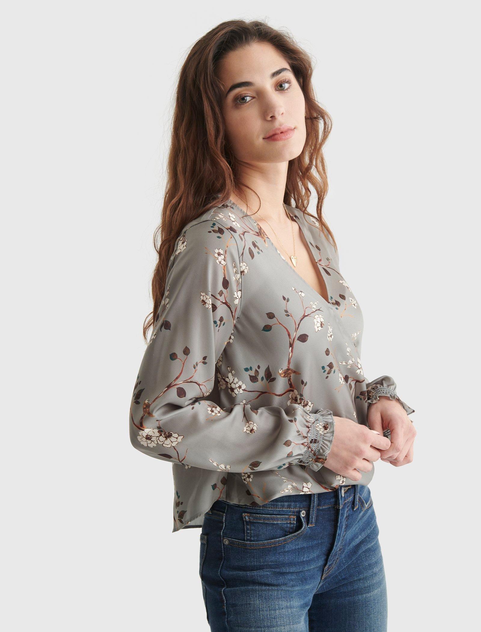 SURPLICE WOVEN BLOUSE | Lucky Brand