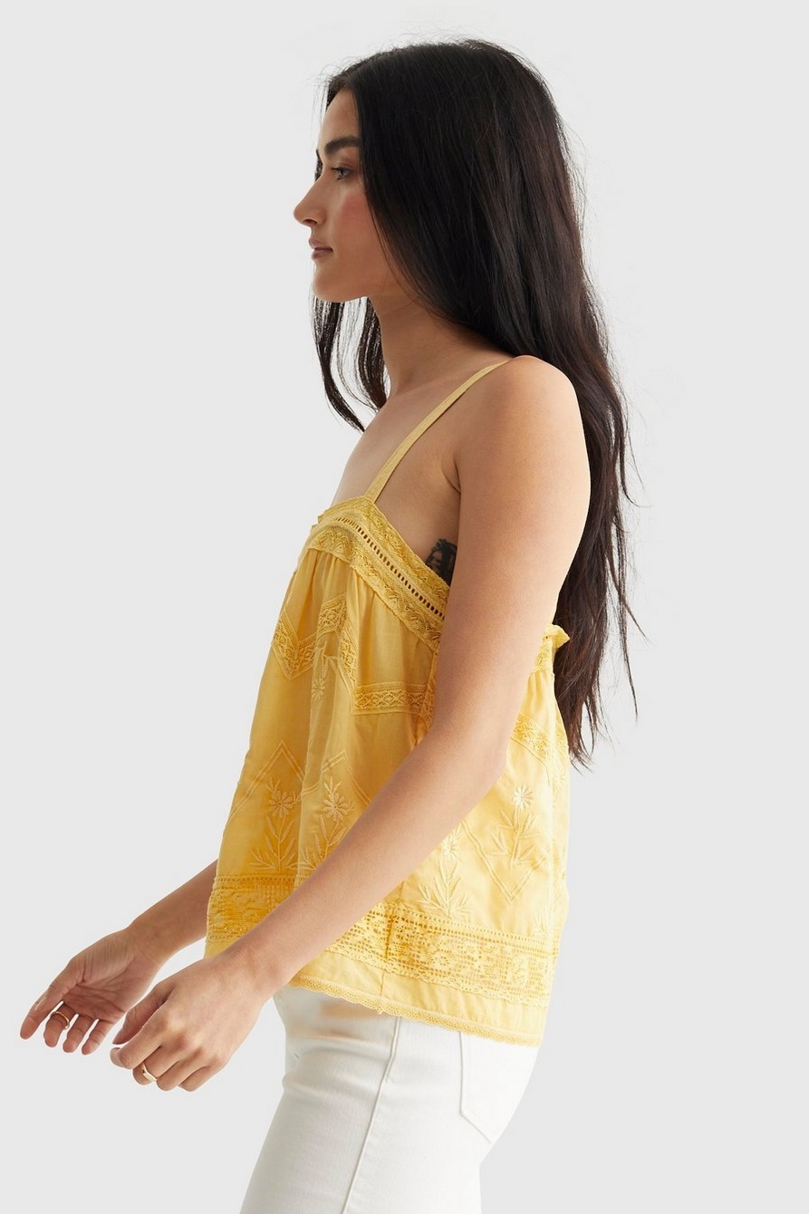 EMBROIDERED WOVEN TANK, image 3
