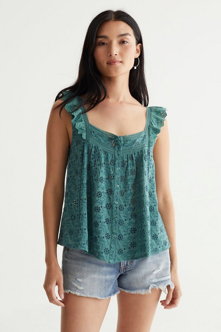 EMBROIDERED TANK | Lucky Brand