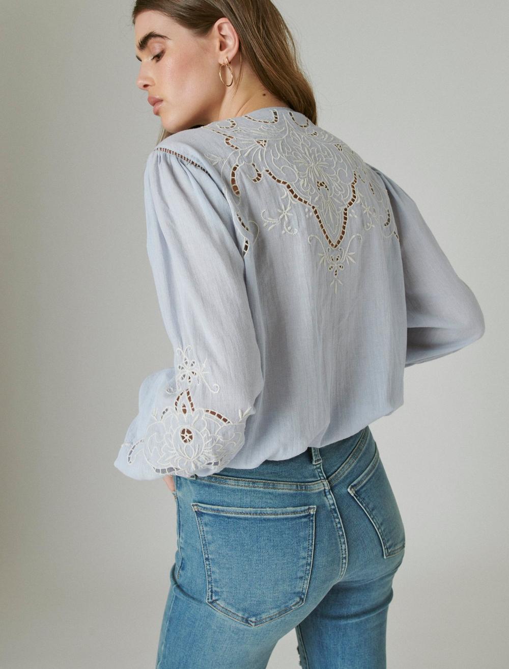 EMBROIDERED PEASANT BLOUSE, image 5
